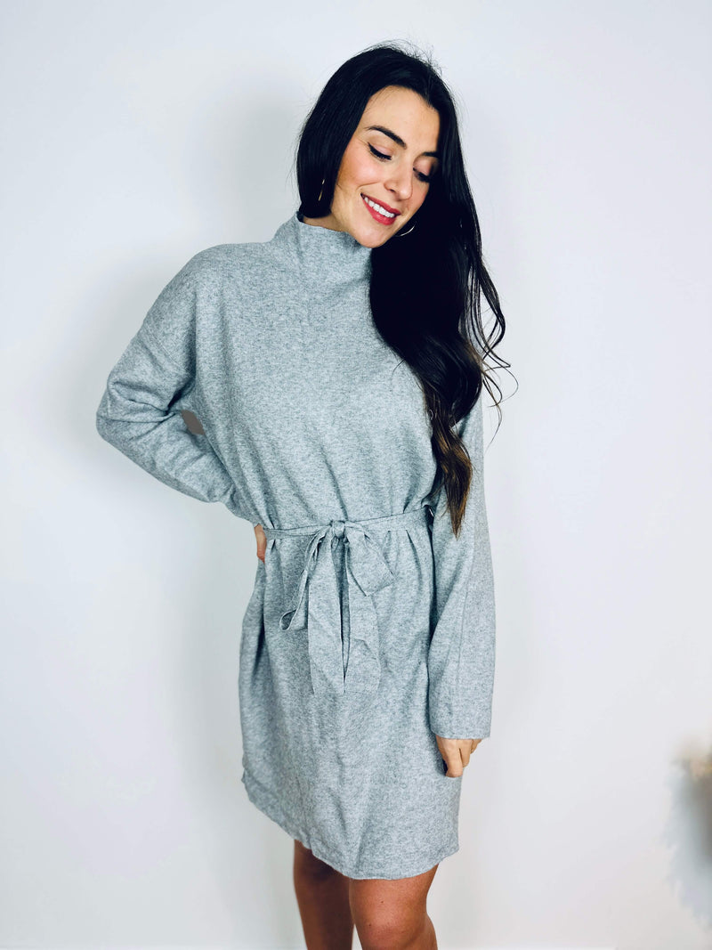 Robe pull grise - MARIE
