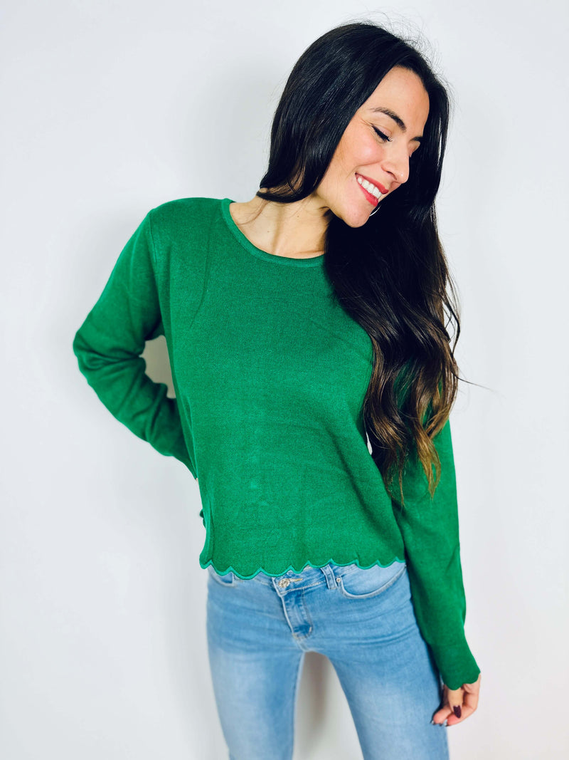 Pull vert - PAULINE