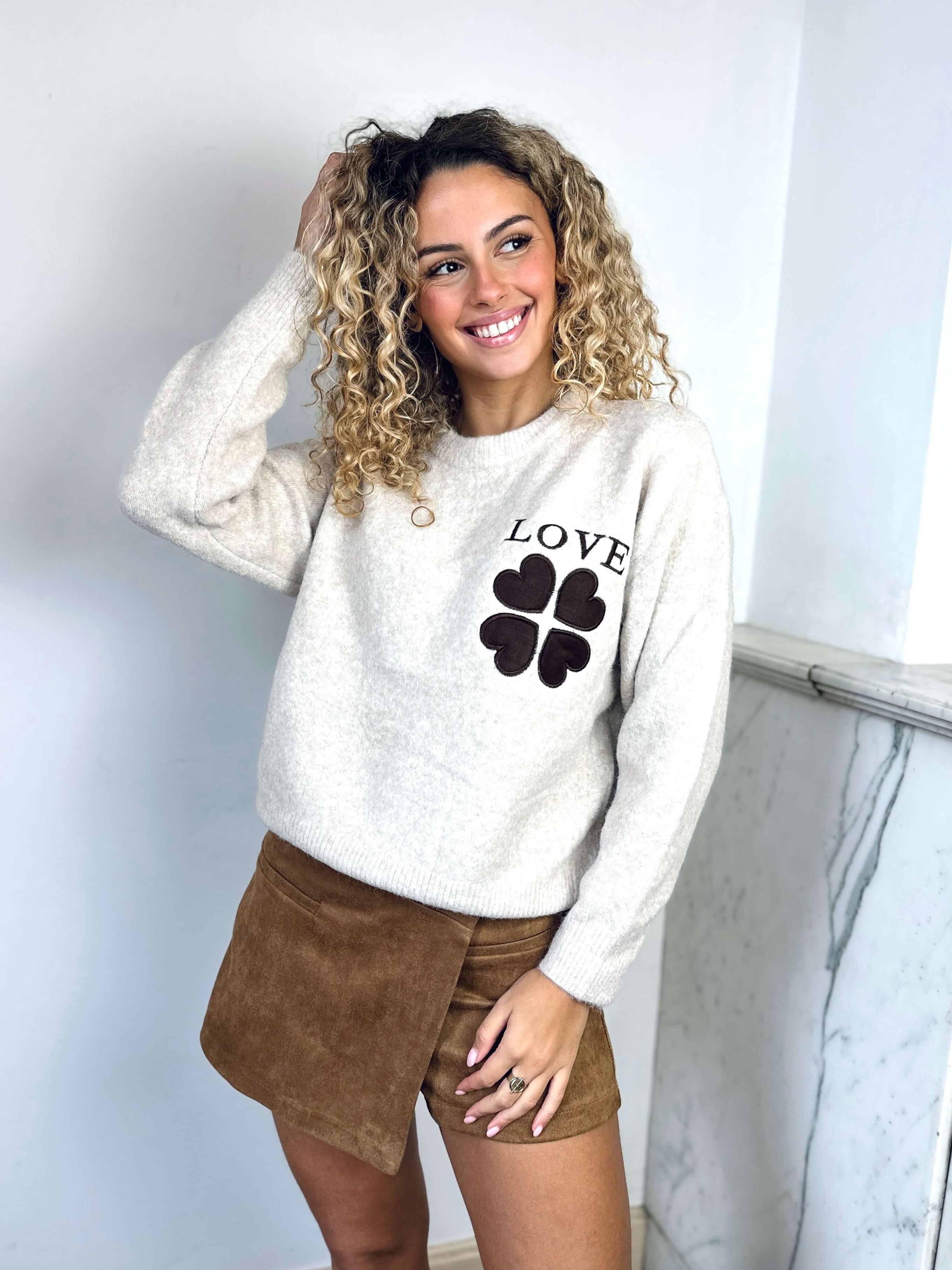Jupe short camel - HELENE