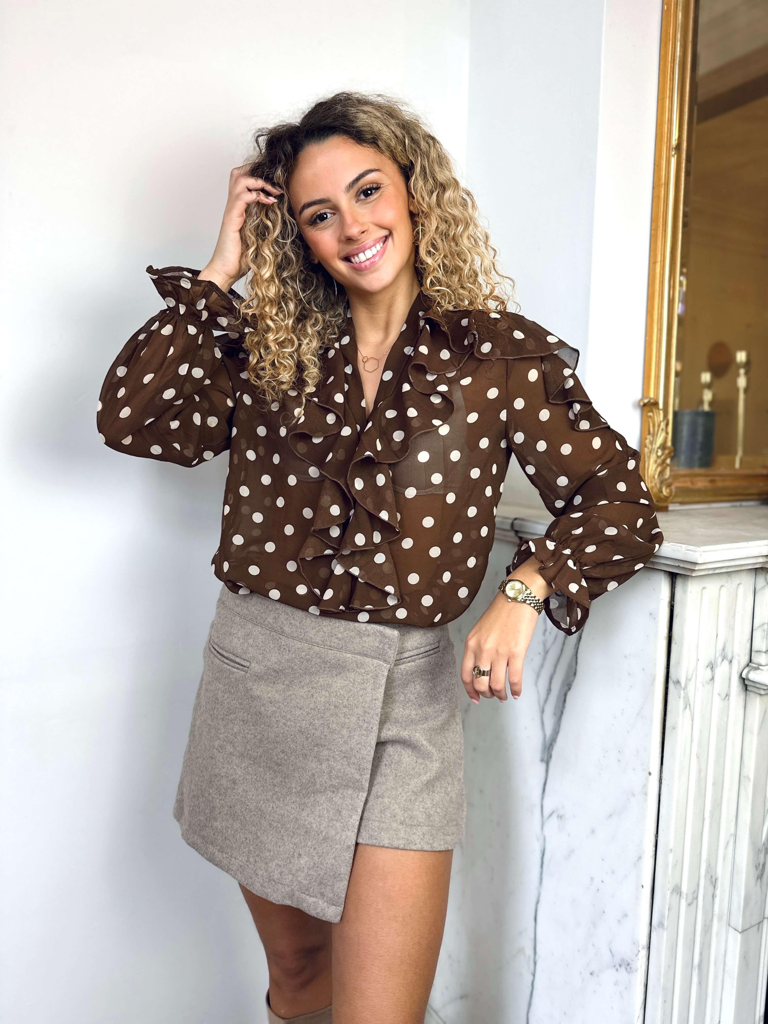Chemise marron - TINA