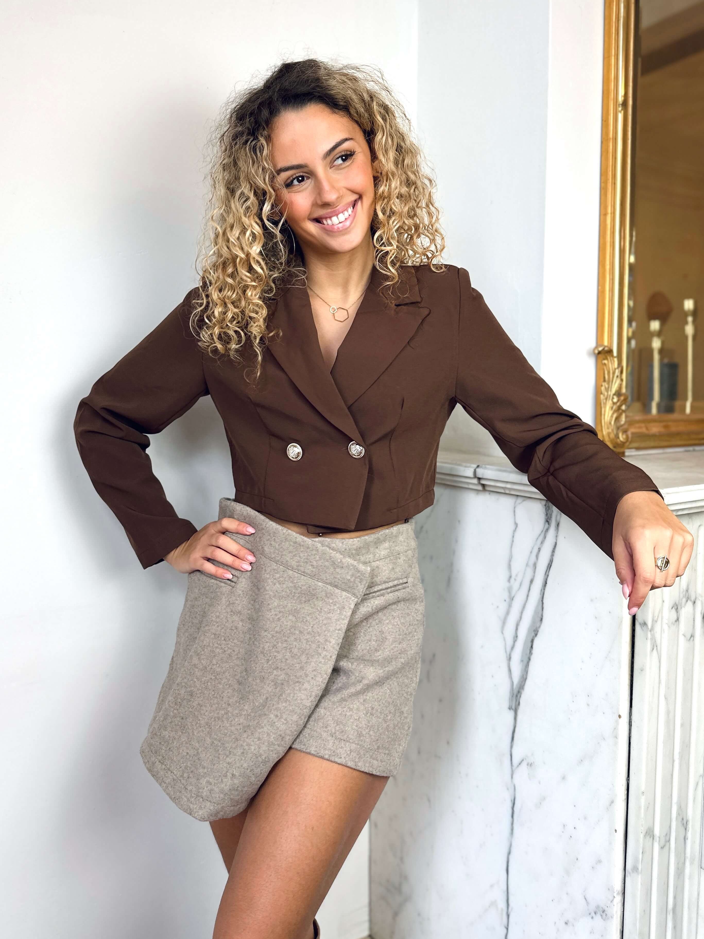 Blazer chocolat - EMMA