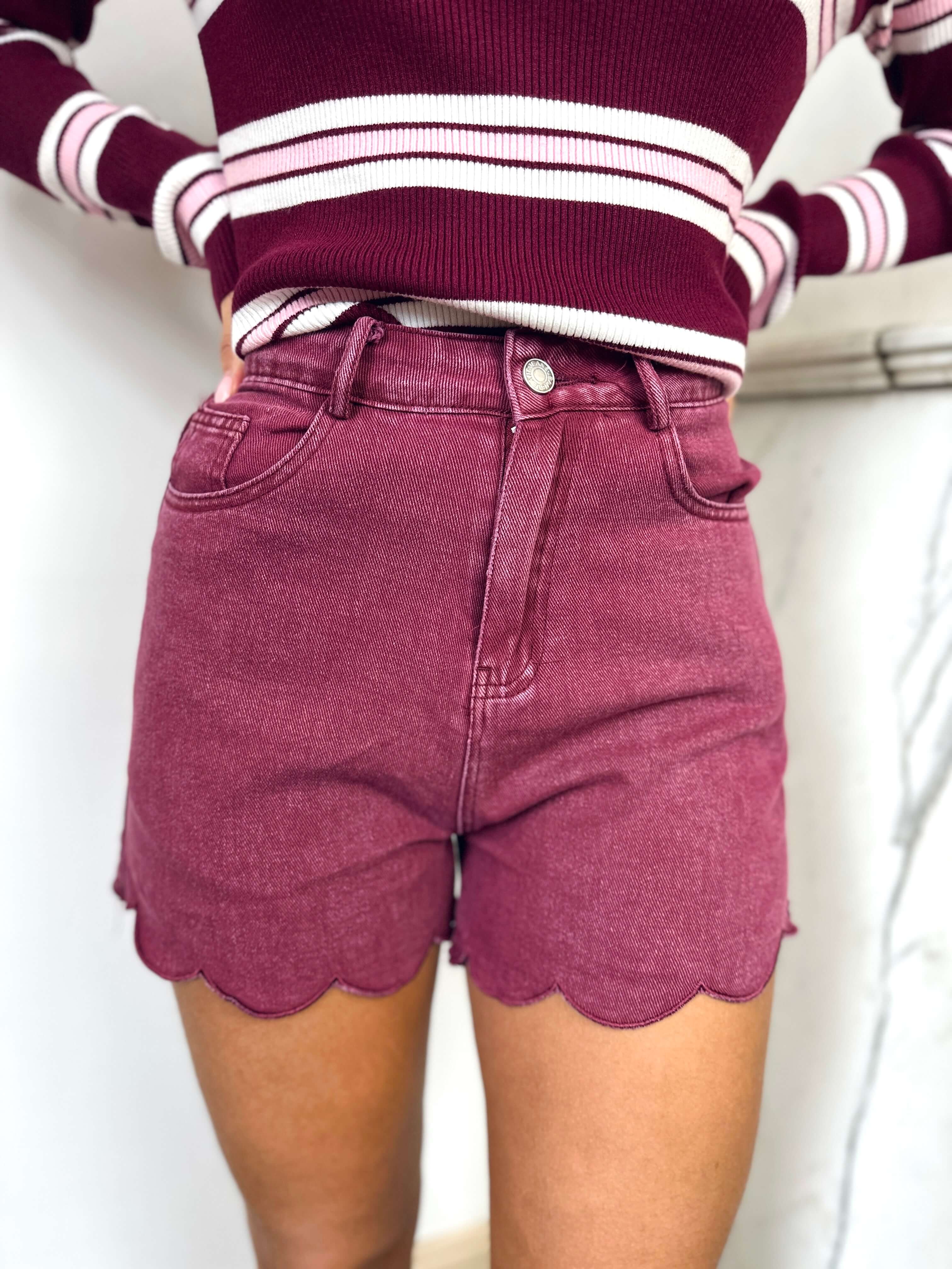 Short bordeaux - ANNA