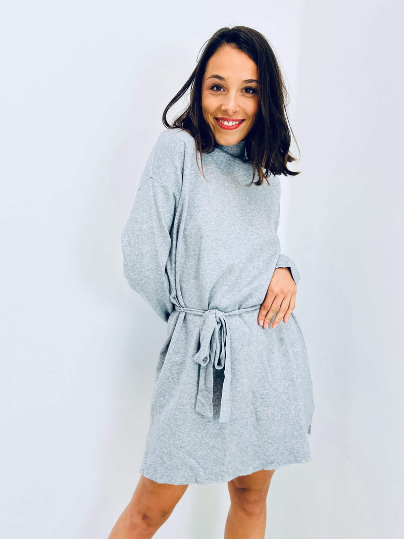 Robe pull grise - CELIA