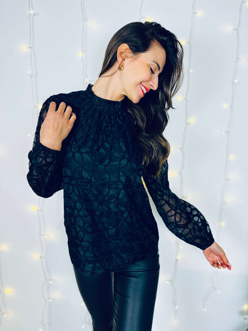 Blouse noire - ANGELIQUE