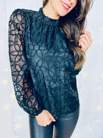 Blouse noire - ANGELIQUE