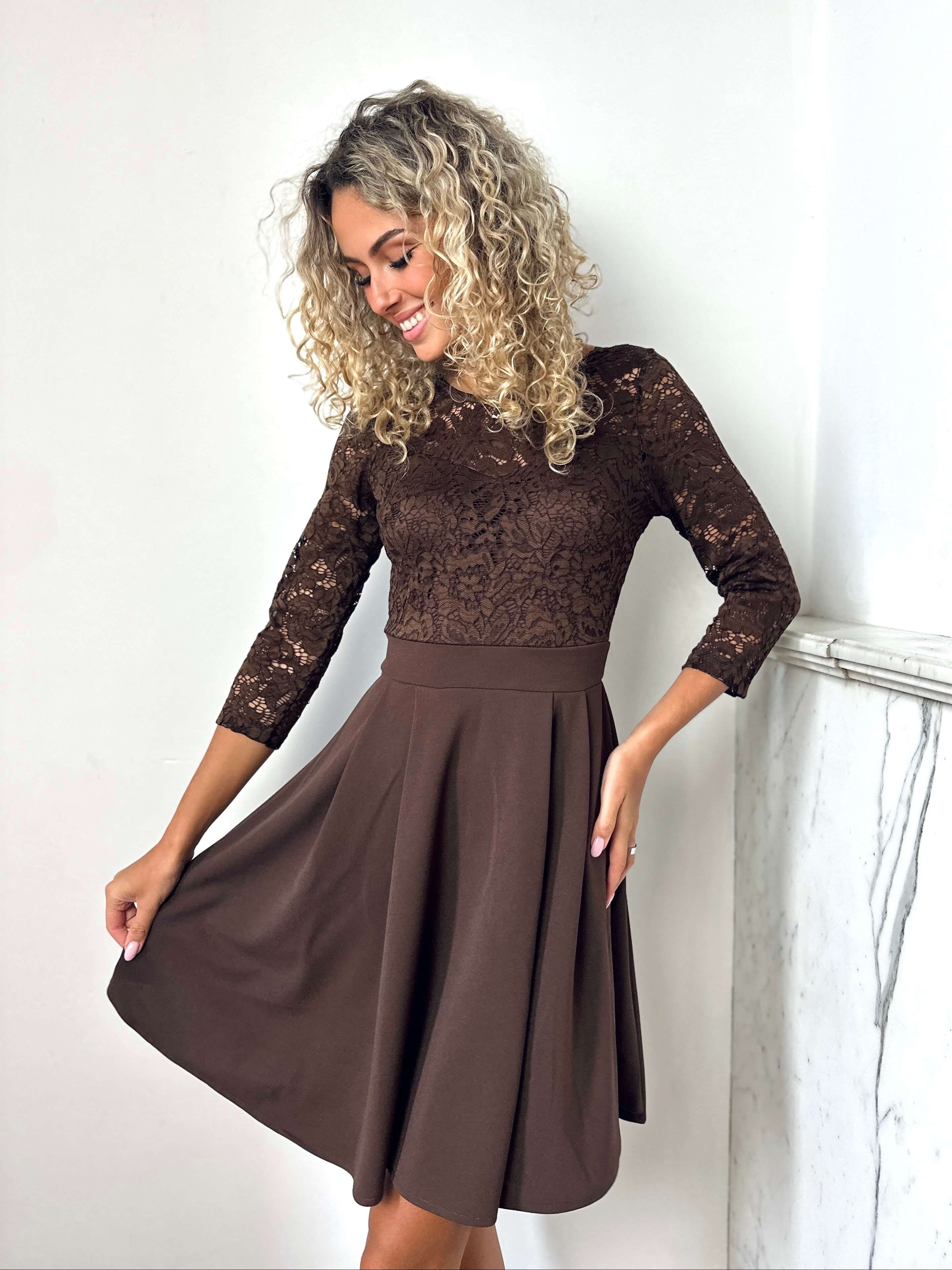 Robe chocolat - ESTER