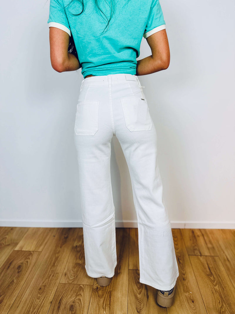 Pantalon blanc "TOXIK" - EVA