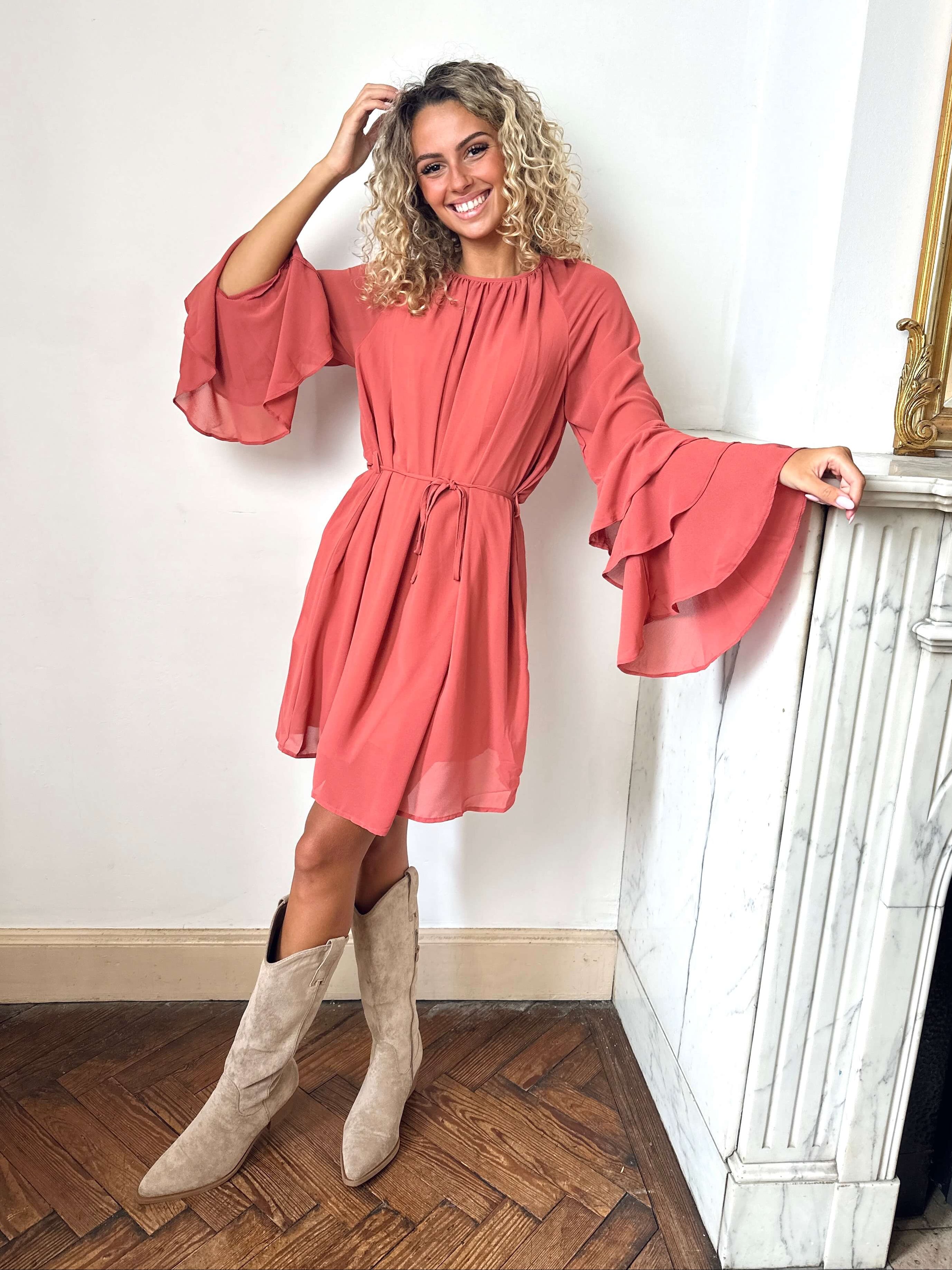 Robe vieux rose - ELENA