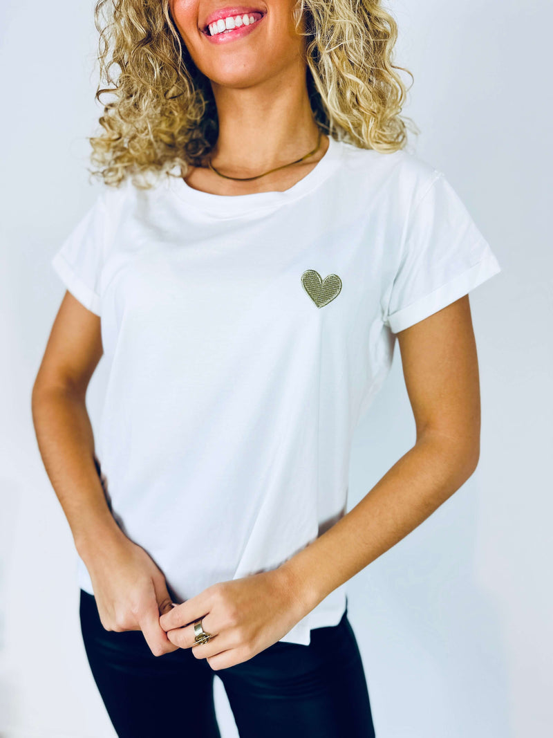 T-shirt blanc - COEUR