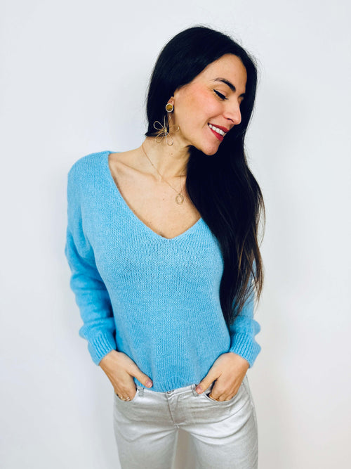 Pull bleu ciel - LOLA