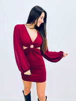 Robe bordeaux - MARIE