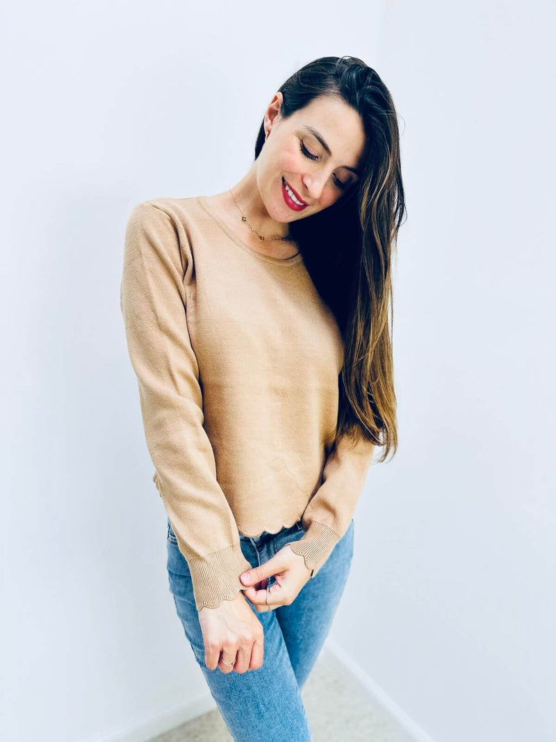 Pull beige - PAULINE