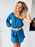 Combishort bleu - AMELIE