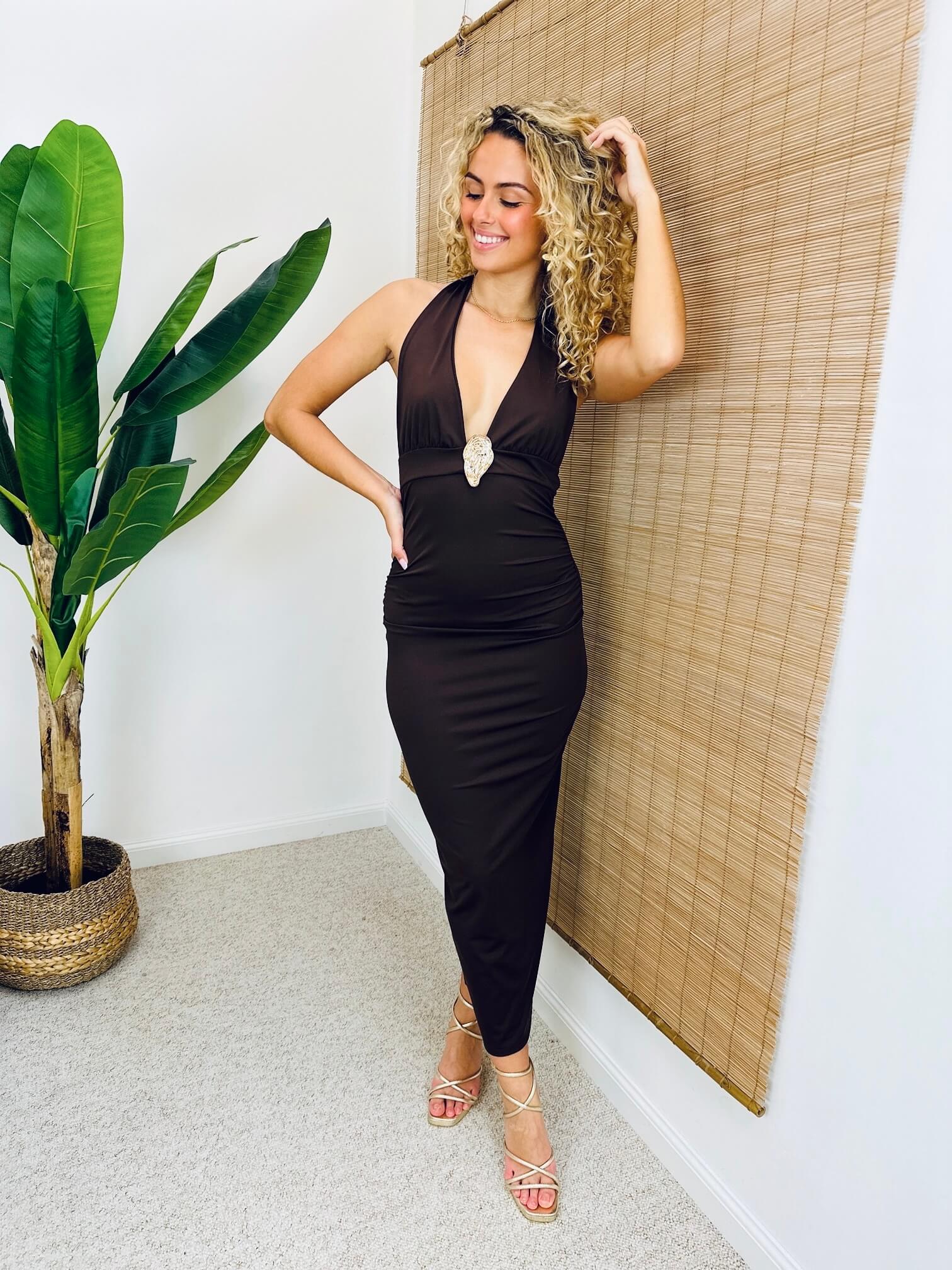 Robe marron - CAMILLE