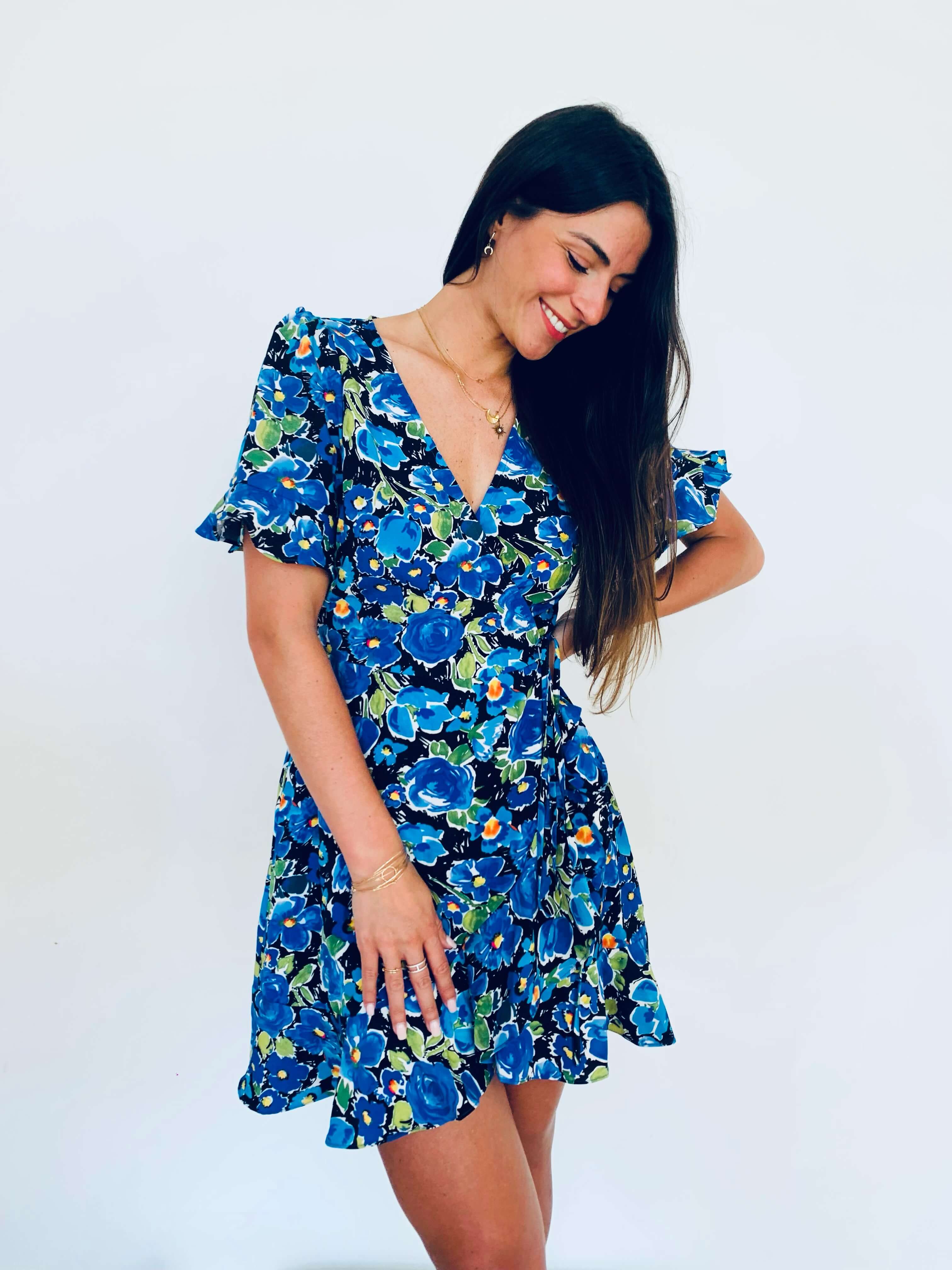 Robe bleu - INES