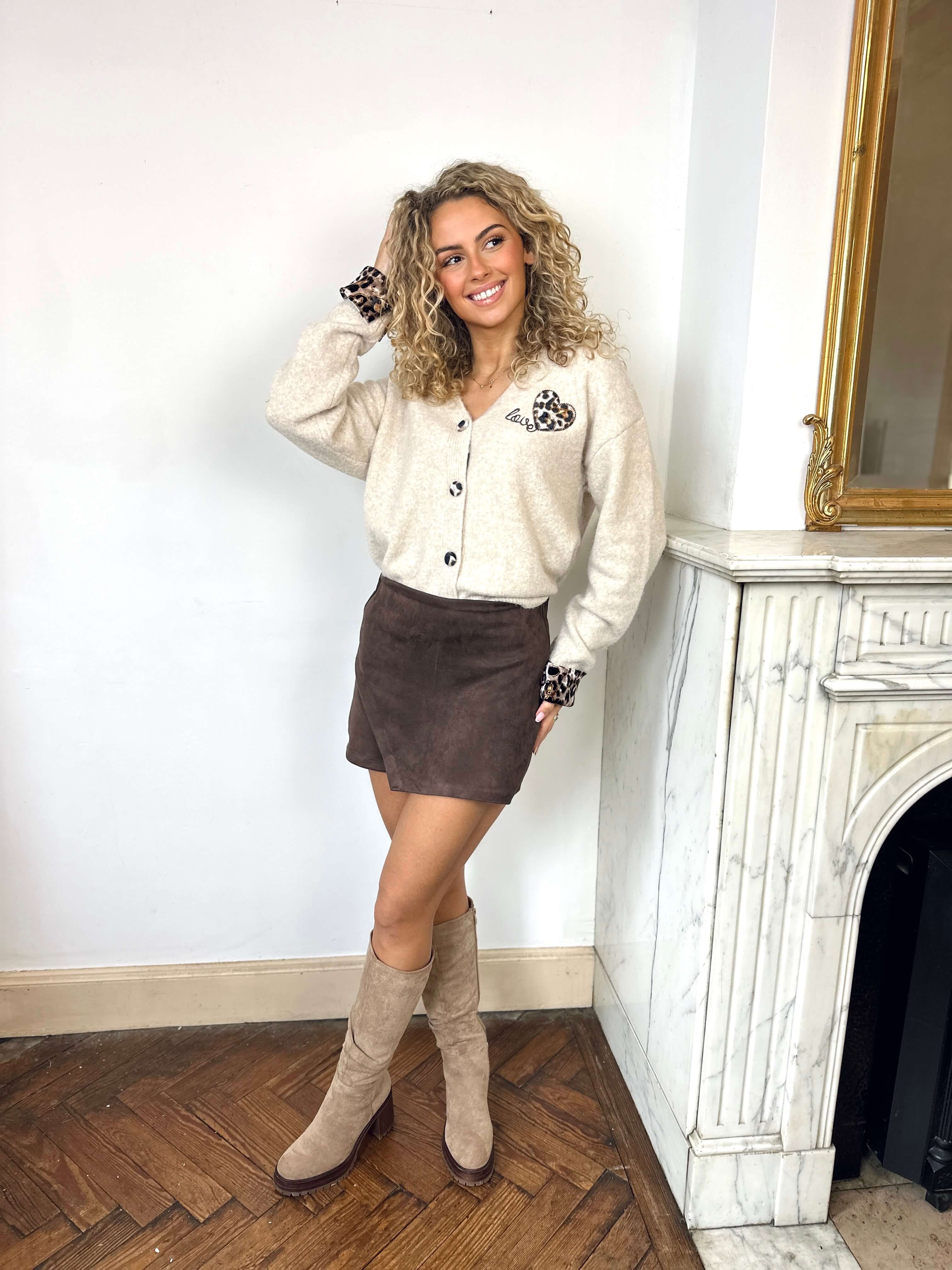 Gilet beige - LEOPARD