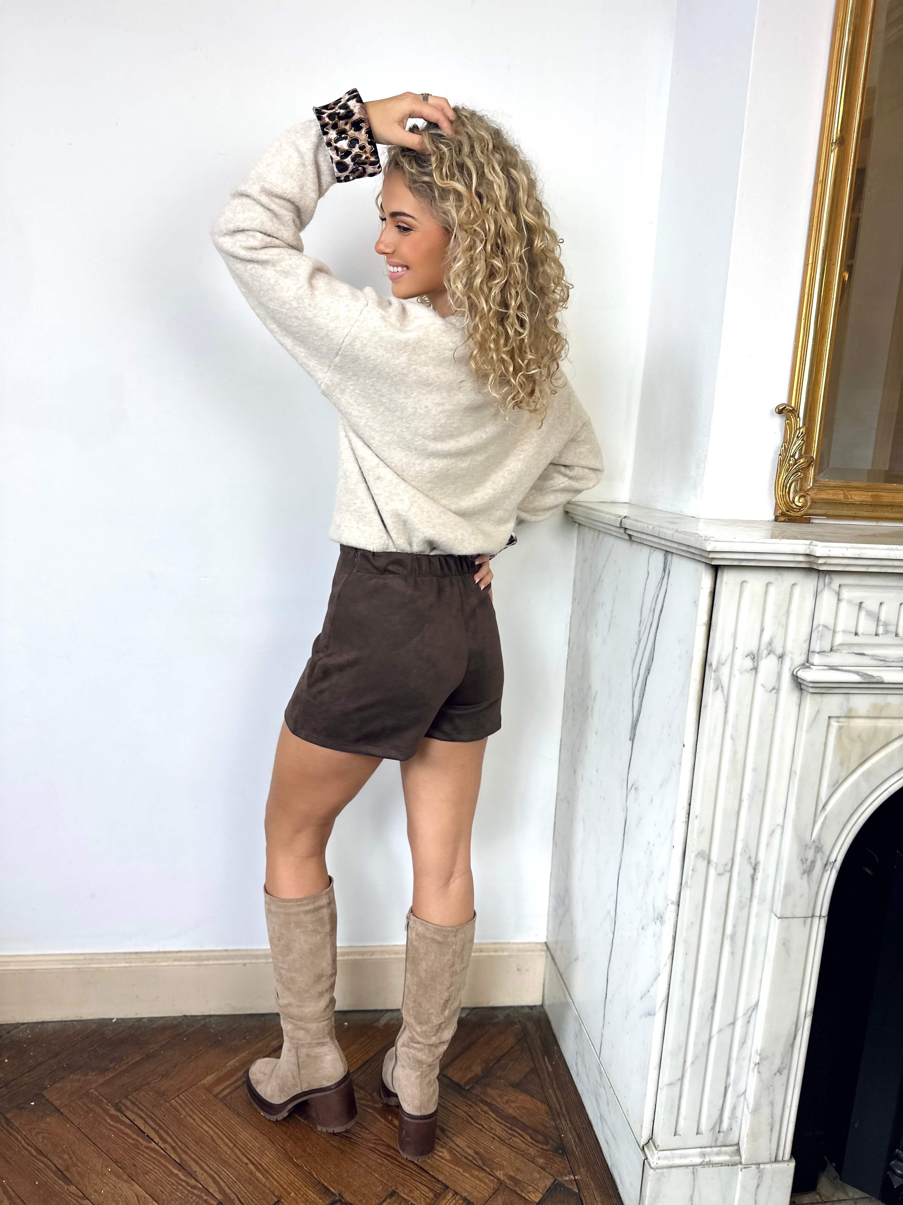 Gilet beige - LEOPARD