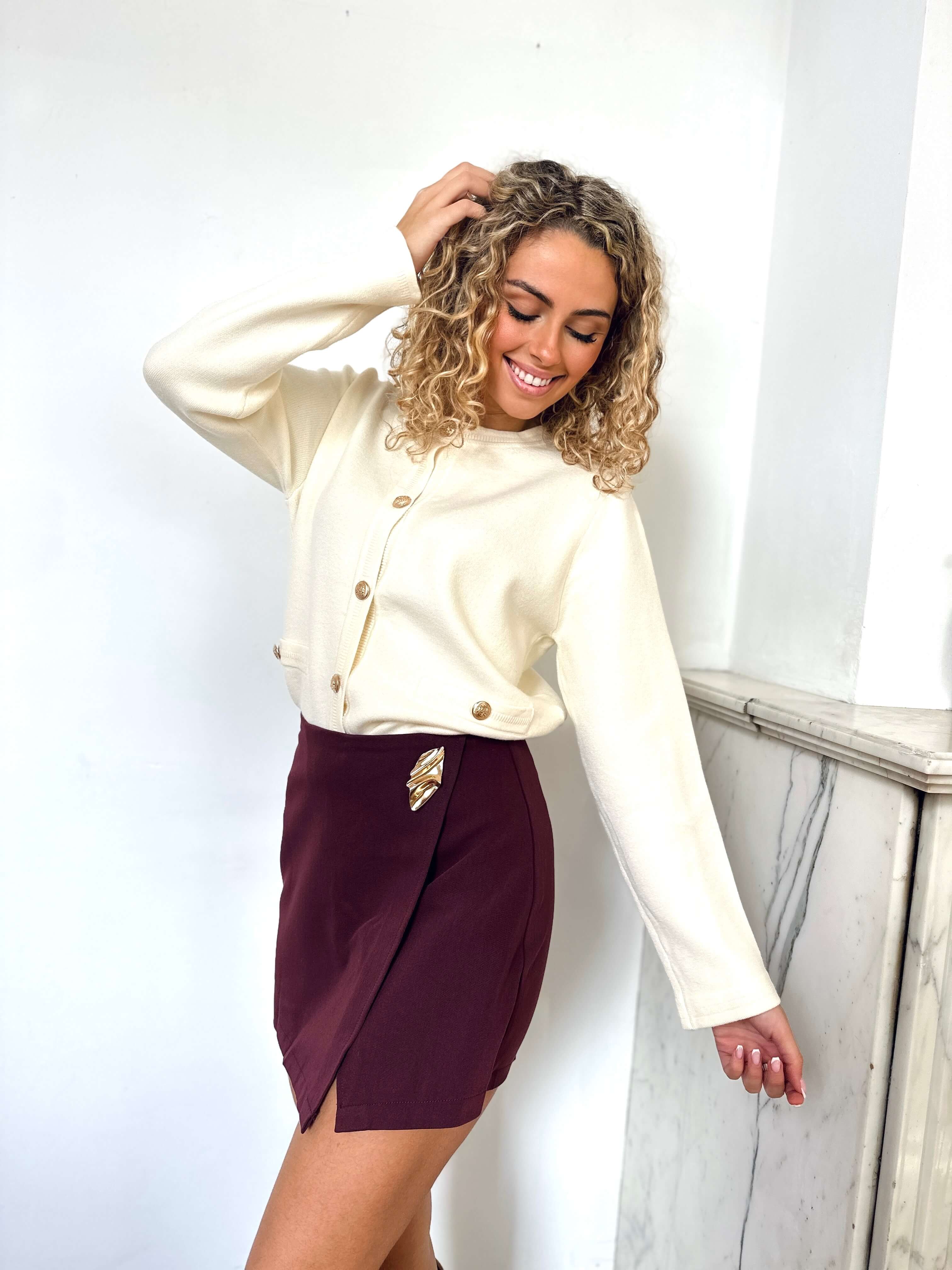 Jupe bordeaux - ALIX