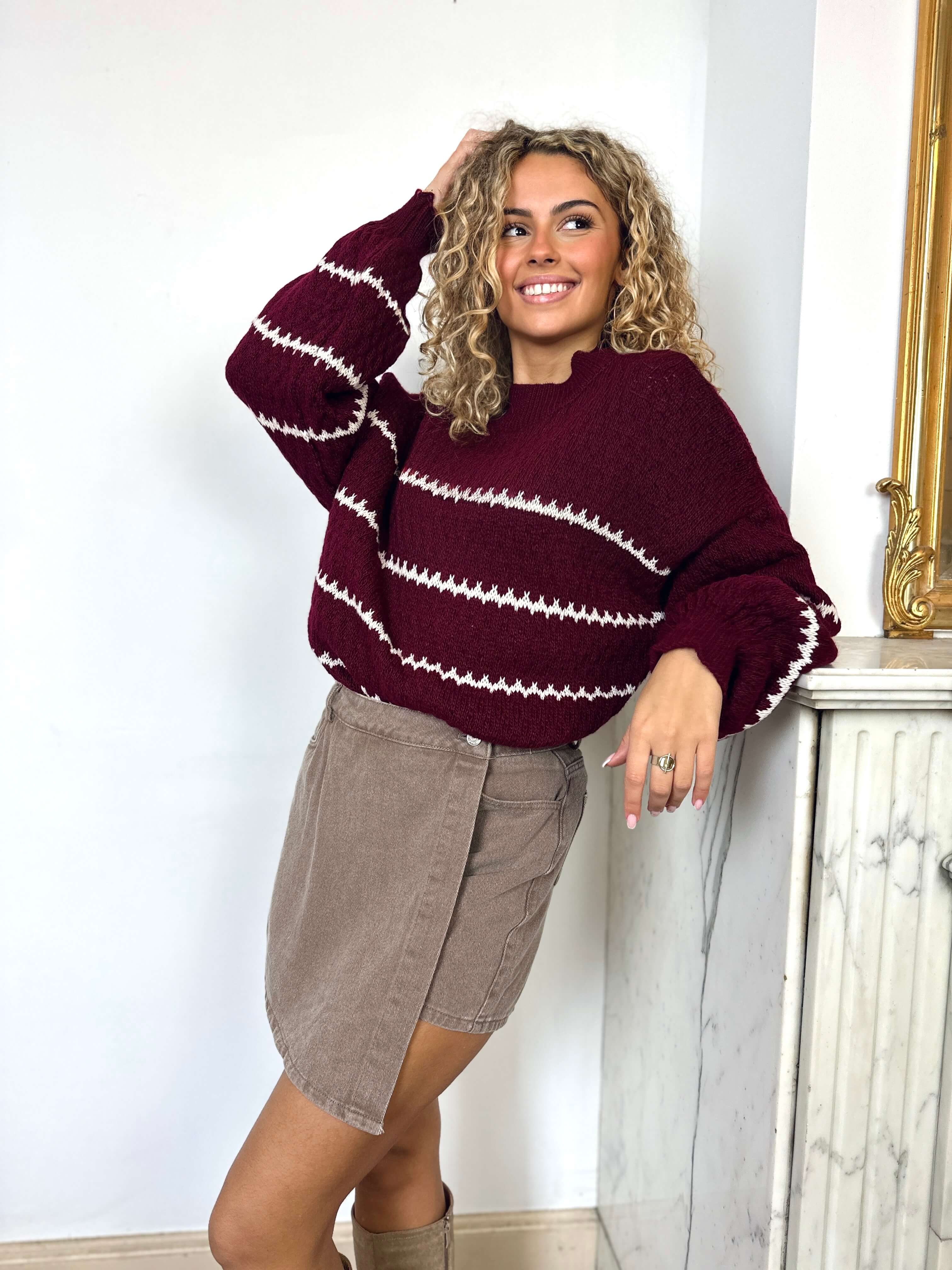 Jupe short taupe - LENA
