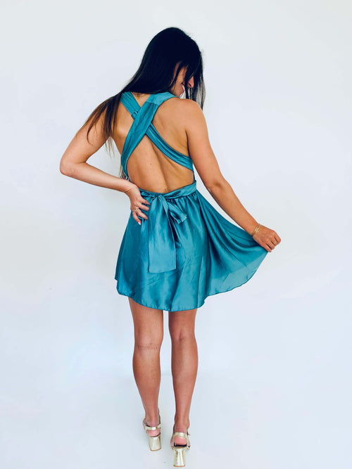 Robe turquoise - CARLA