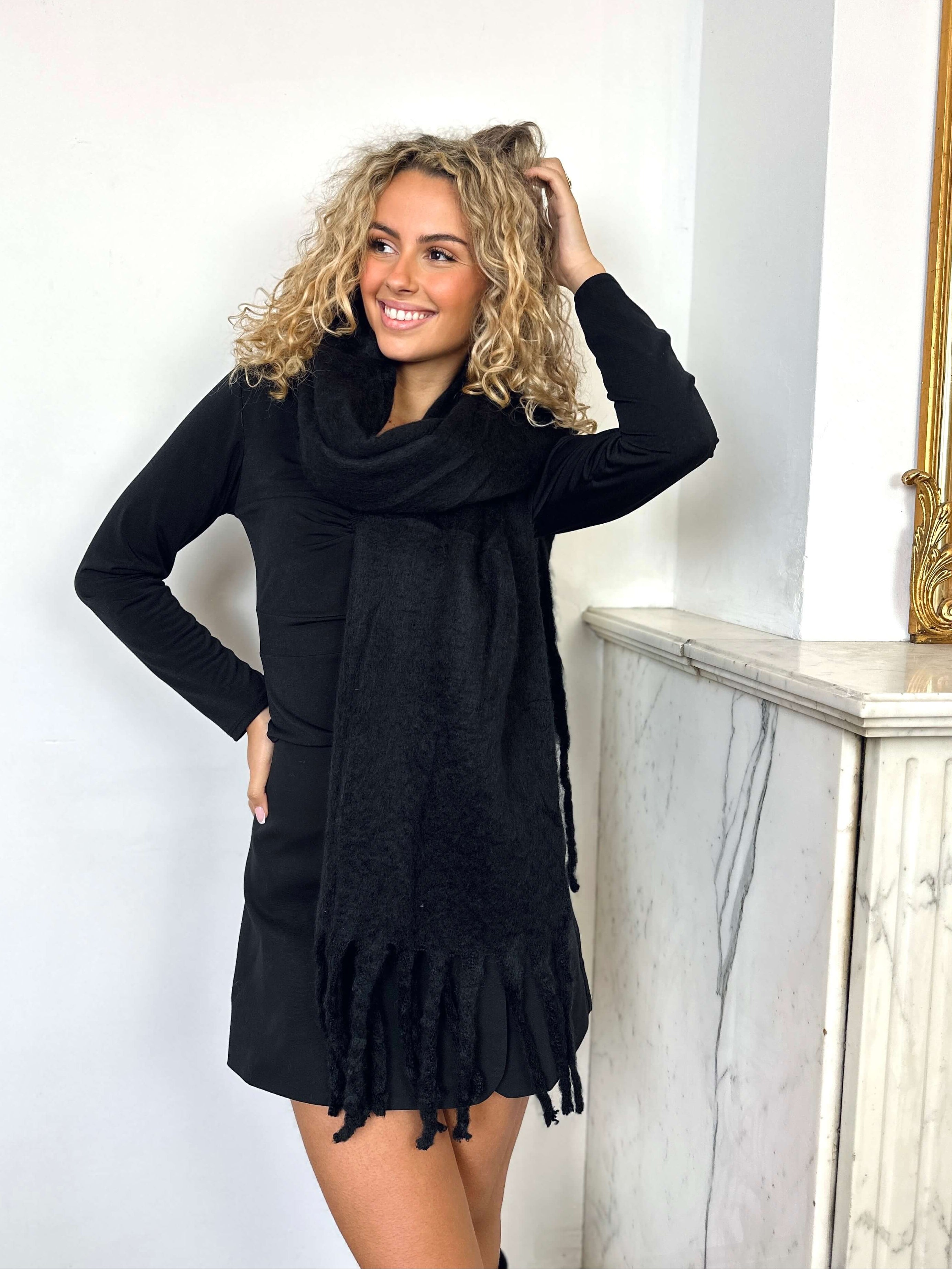 Écharpe noire - MAELYS