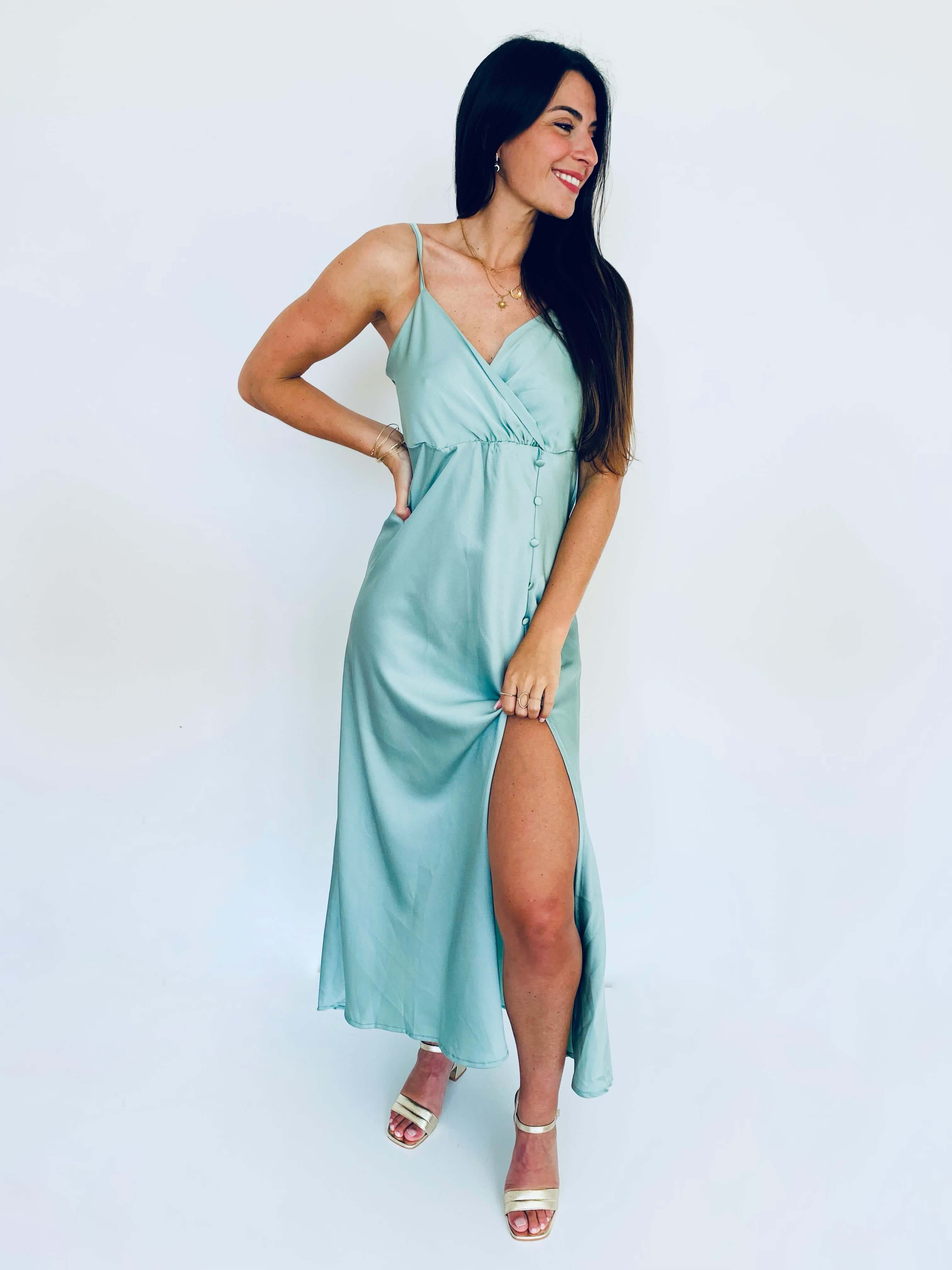 Robe vert d'eau - SYBILLE