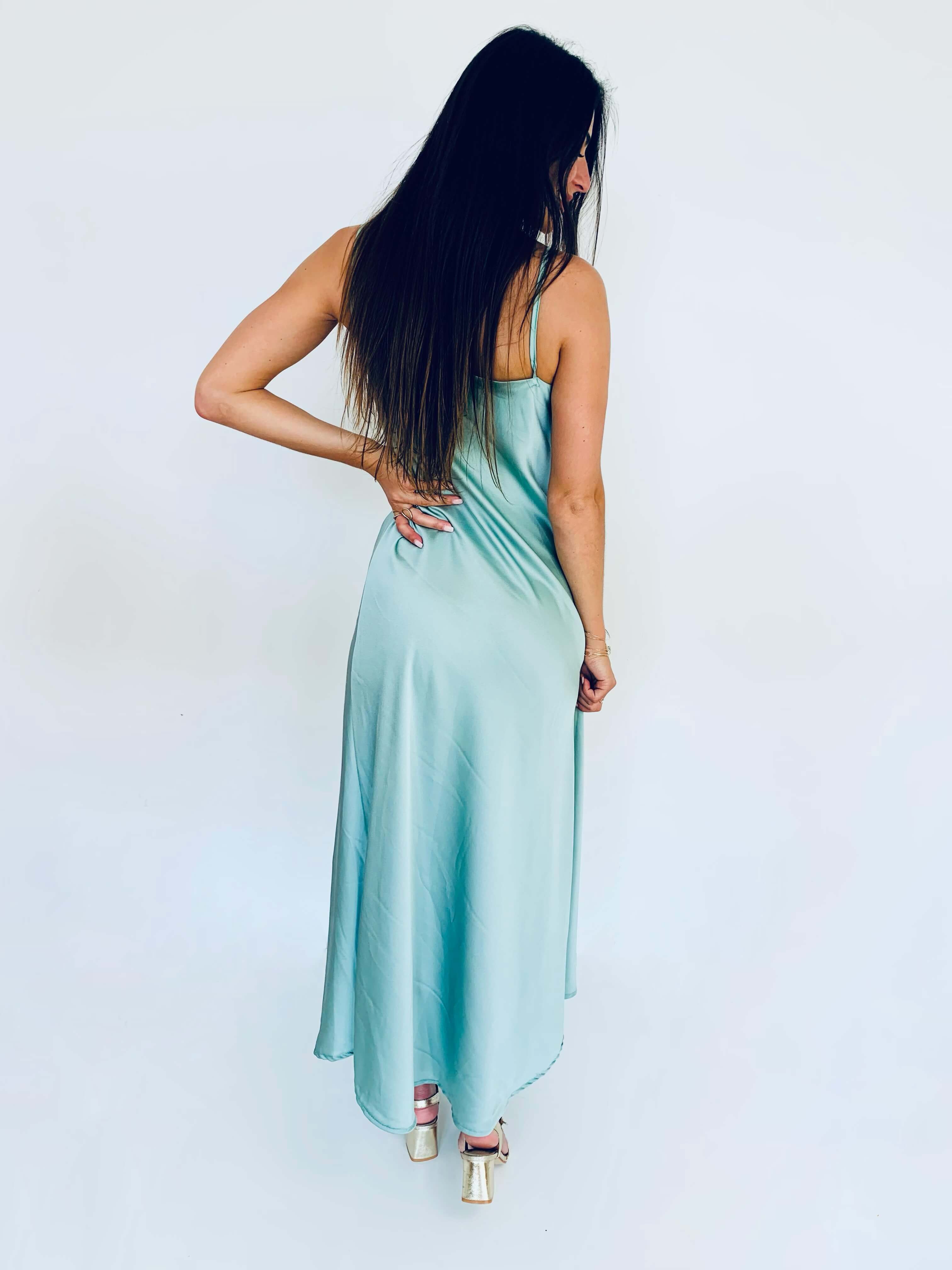 Robe vert d'eau - SYBILLE