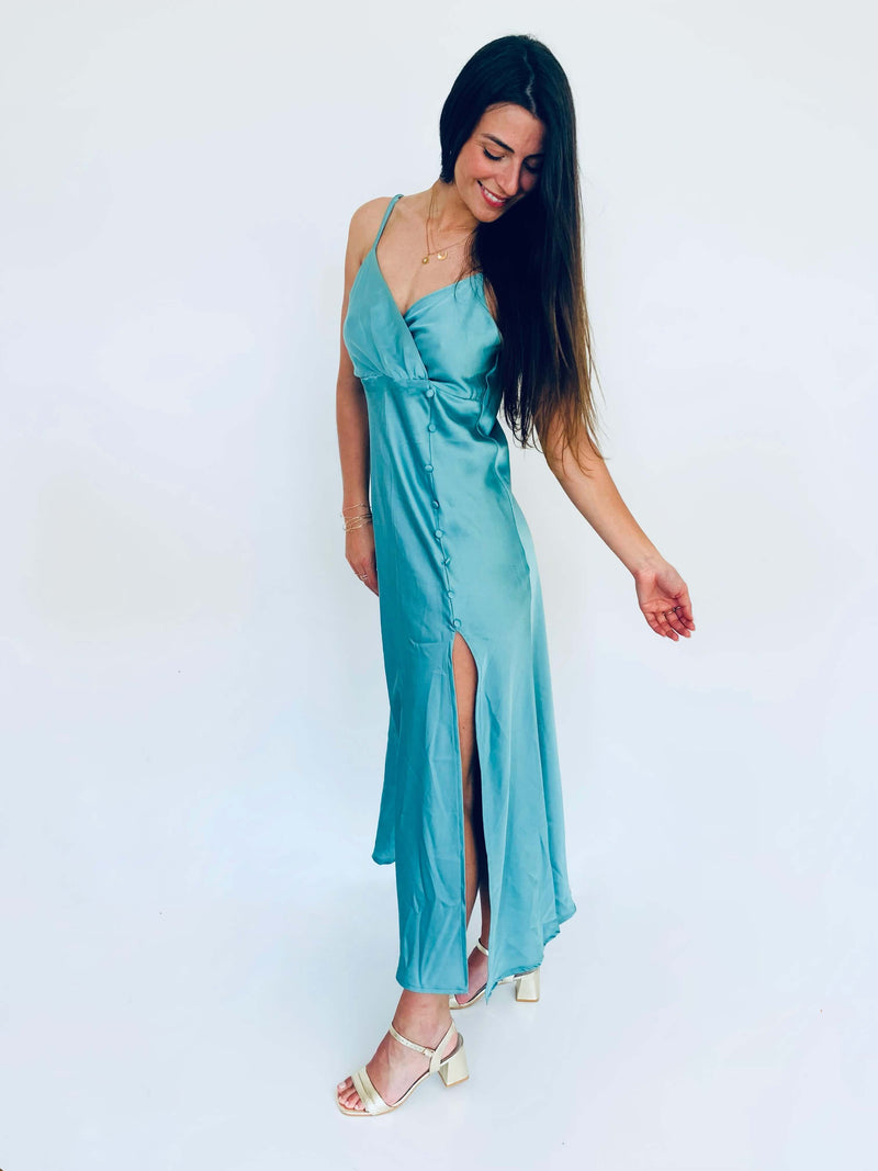 Robe turquoise - SYBILLE