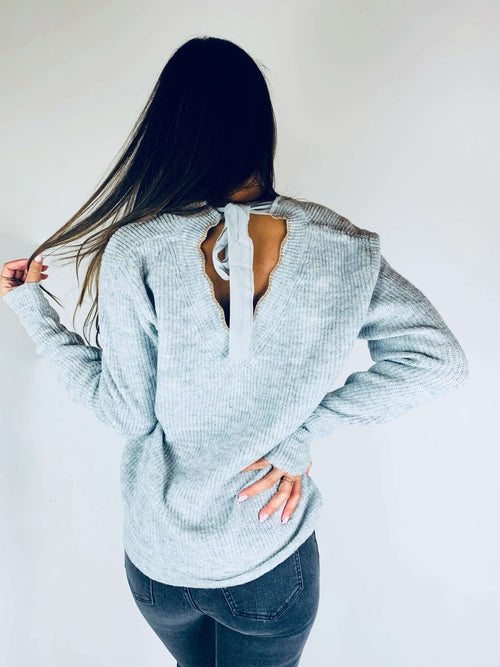 Pull gris - CHARLOTTE