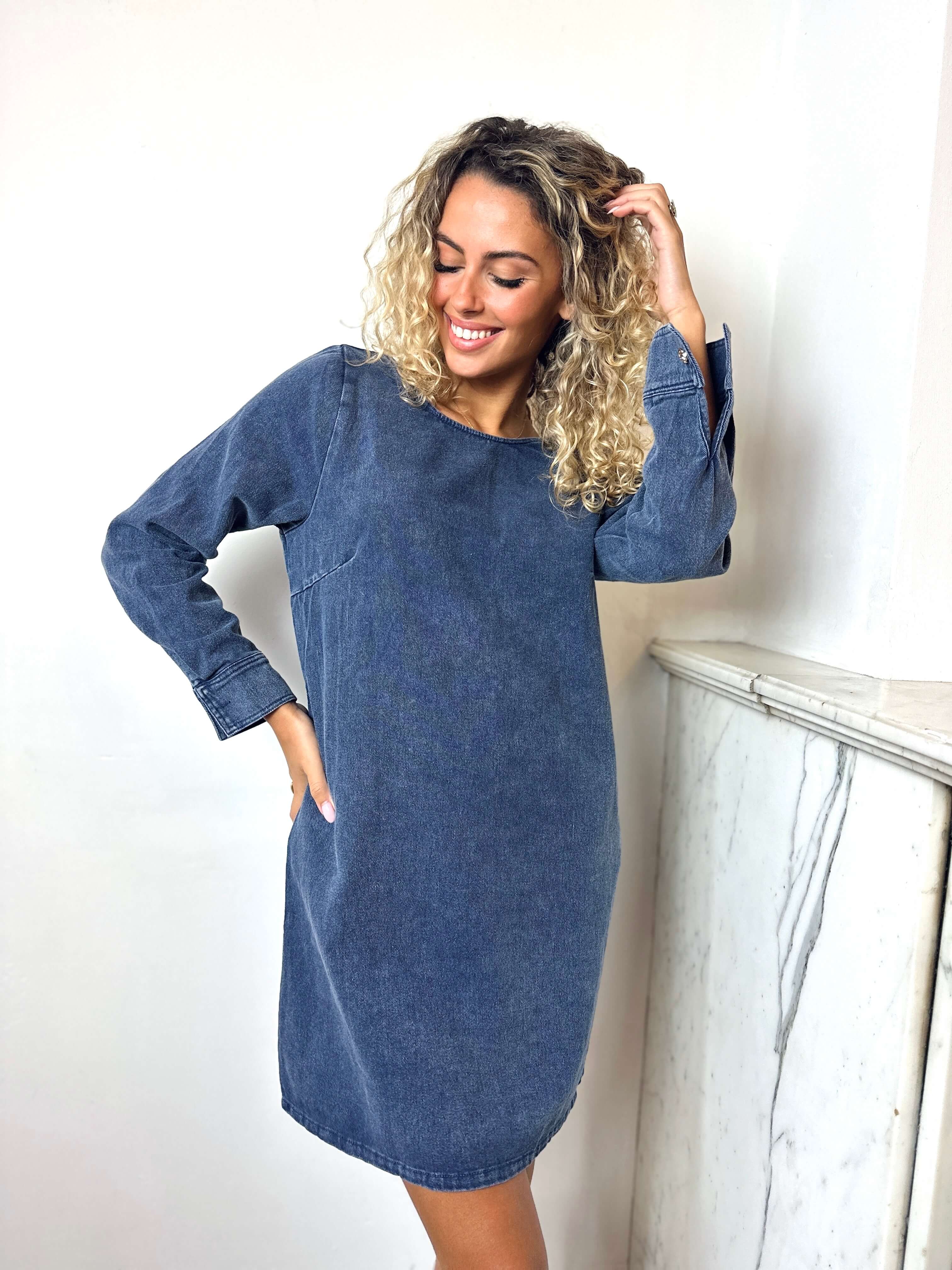 Robe bleu marine - ELENA