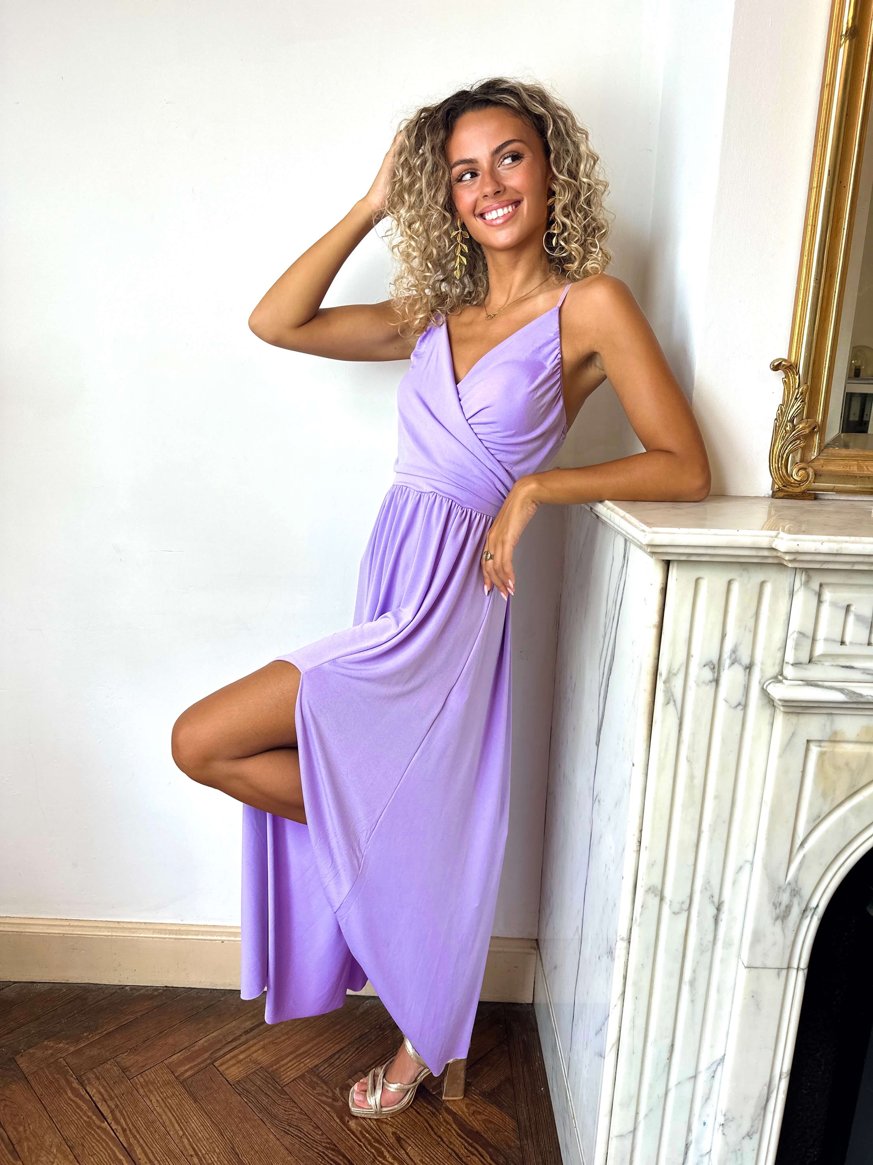 Robe lila - ELEONORE