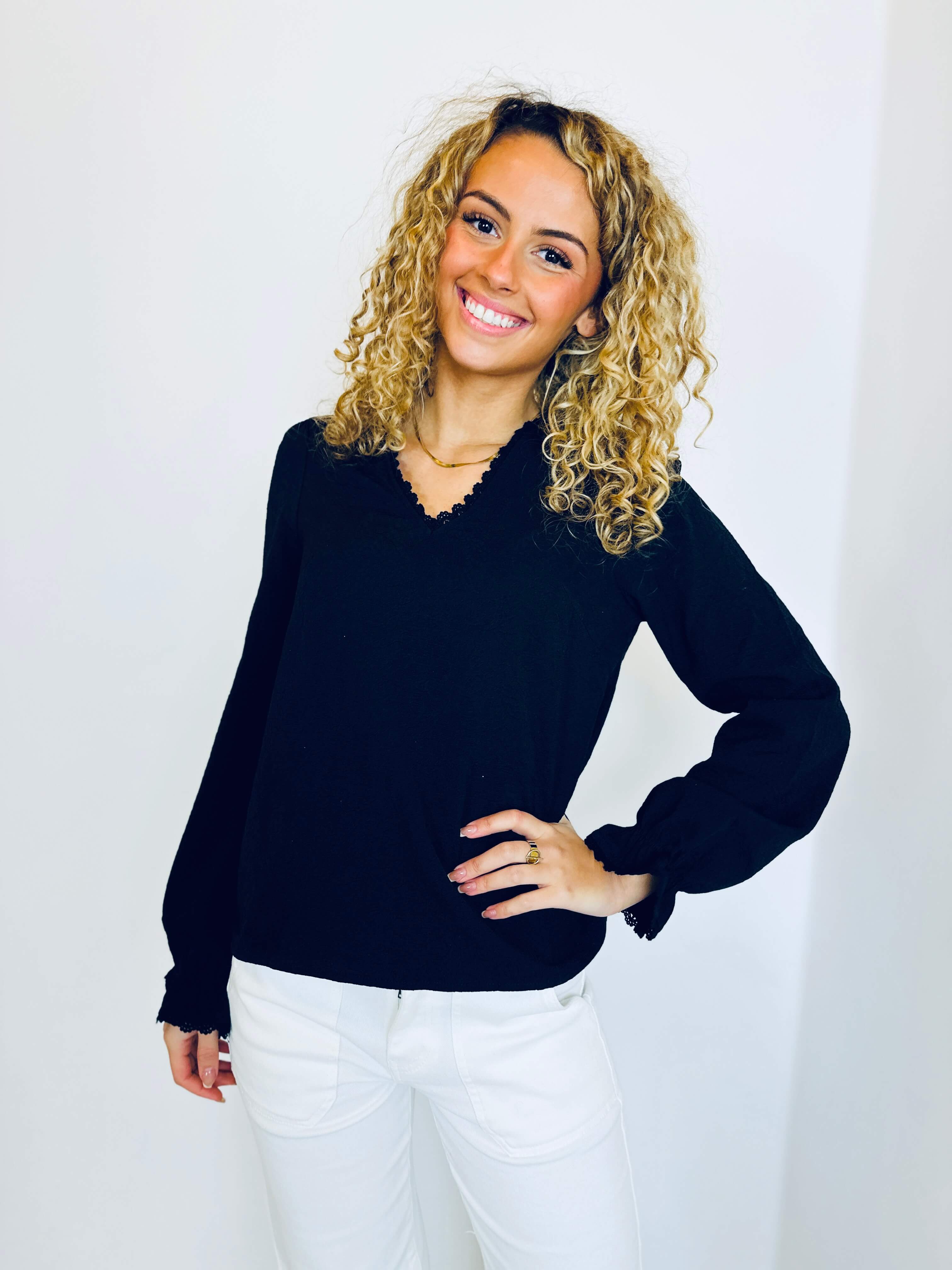 Blouse noir - CAROLE