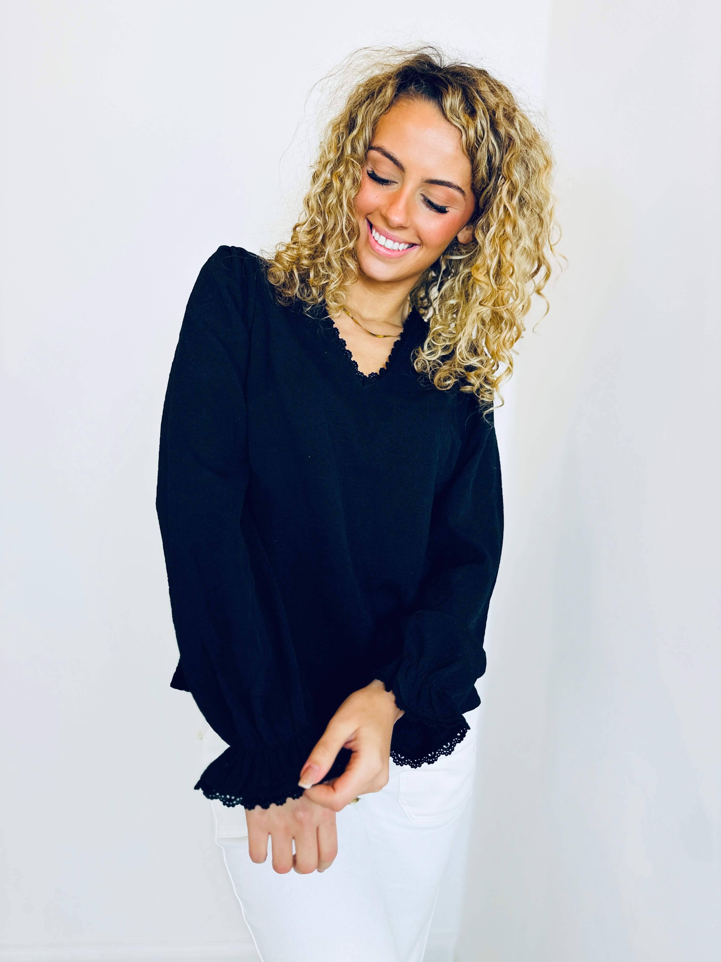 Blouse noir - CAROLE