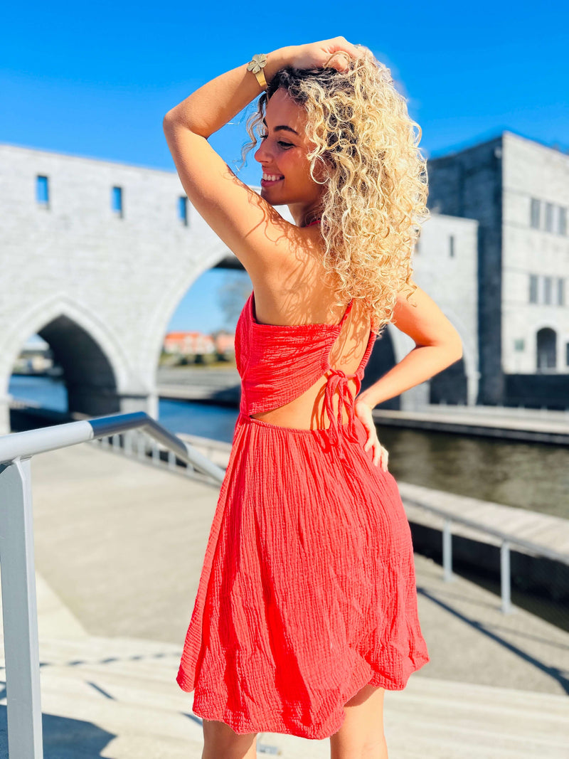 Robe corail - GAELLE