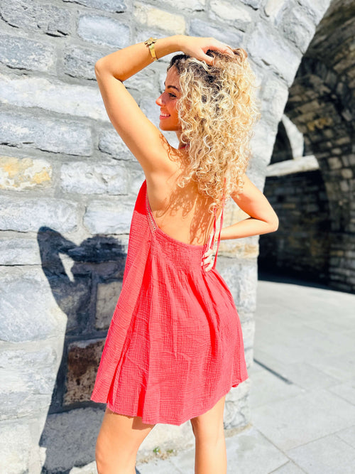 Robe corail - FLORINE