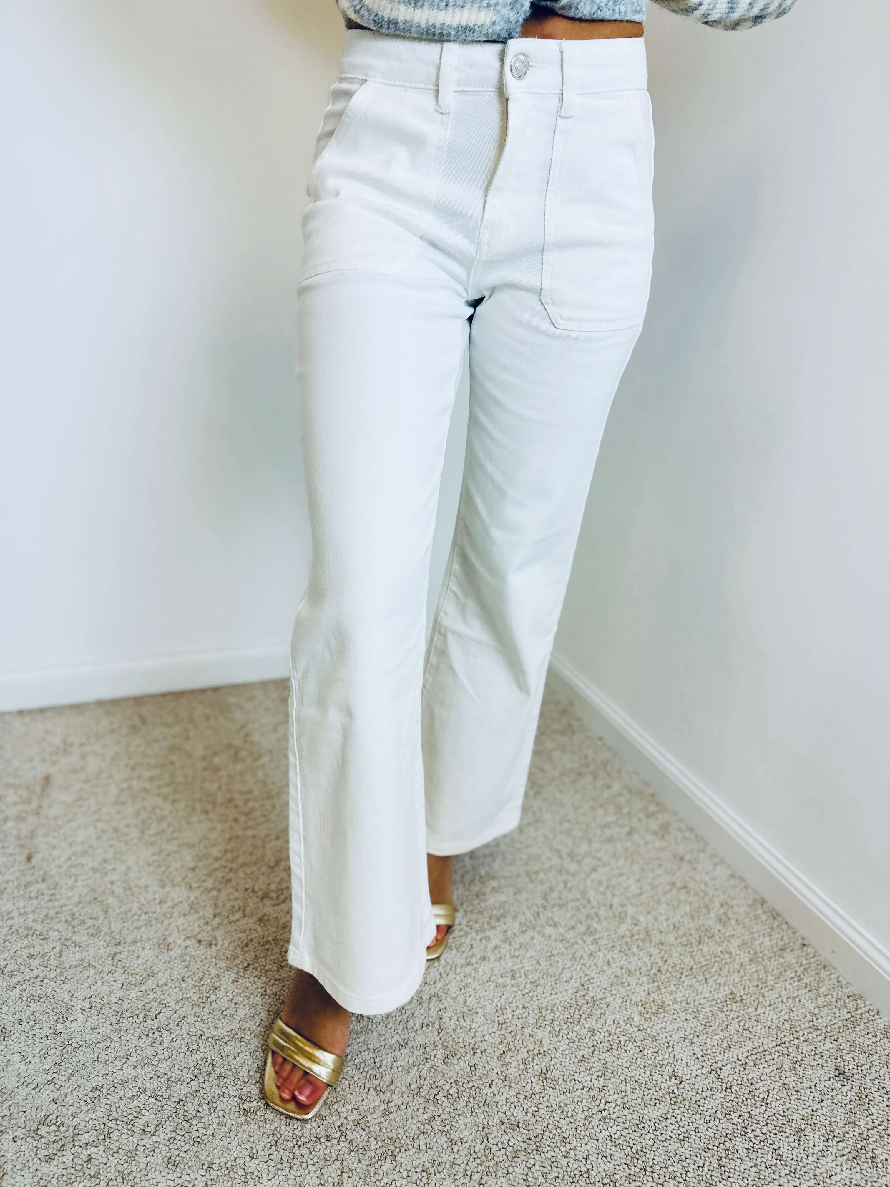 Pantalon blanc "TOXIK" - EVA