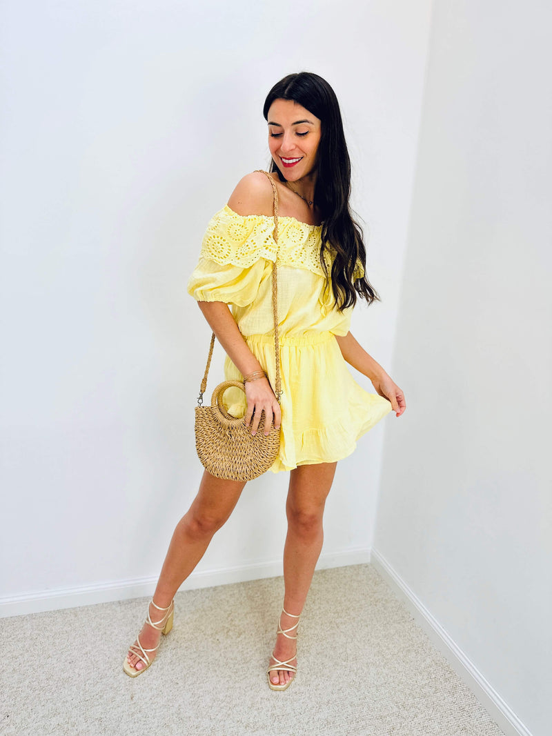 Combishort jaune - COLINE