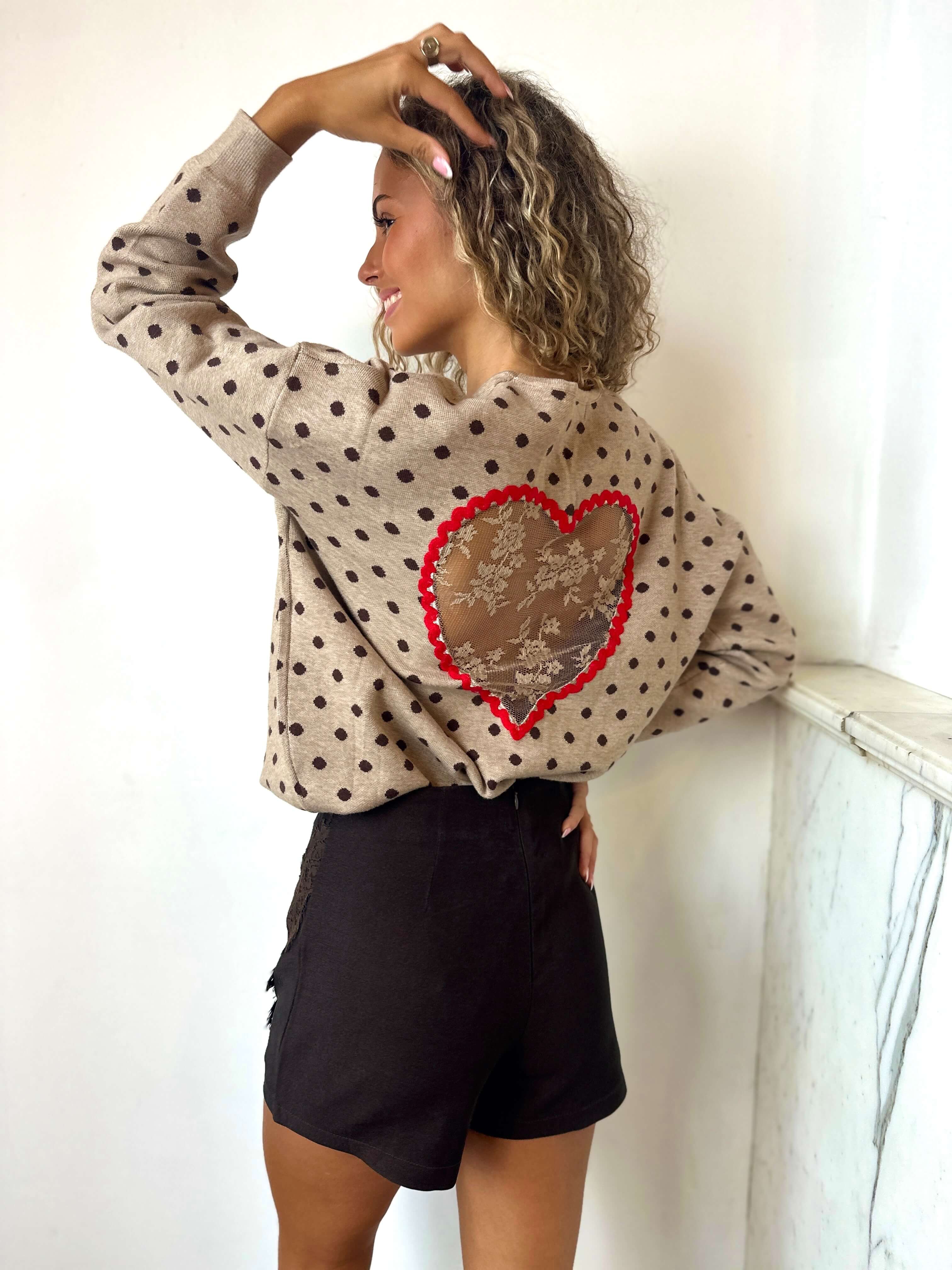 Jupe-short chocolat - ALIX