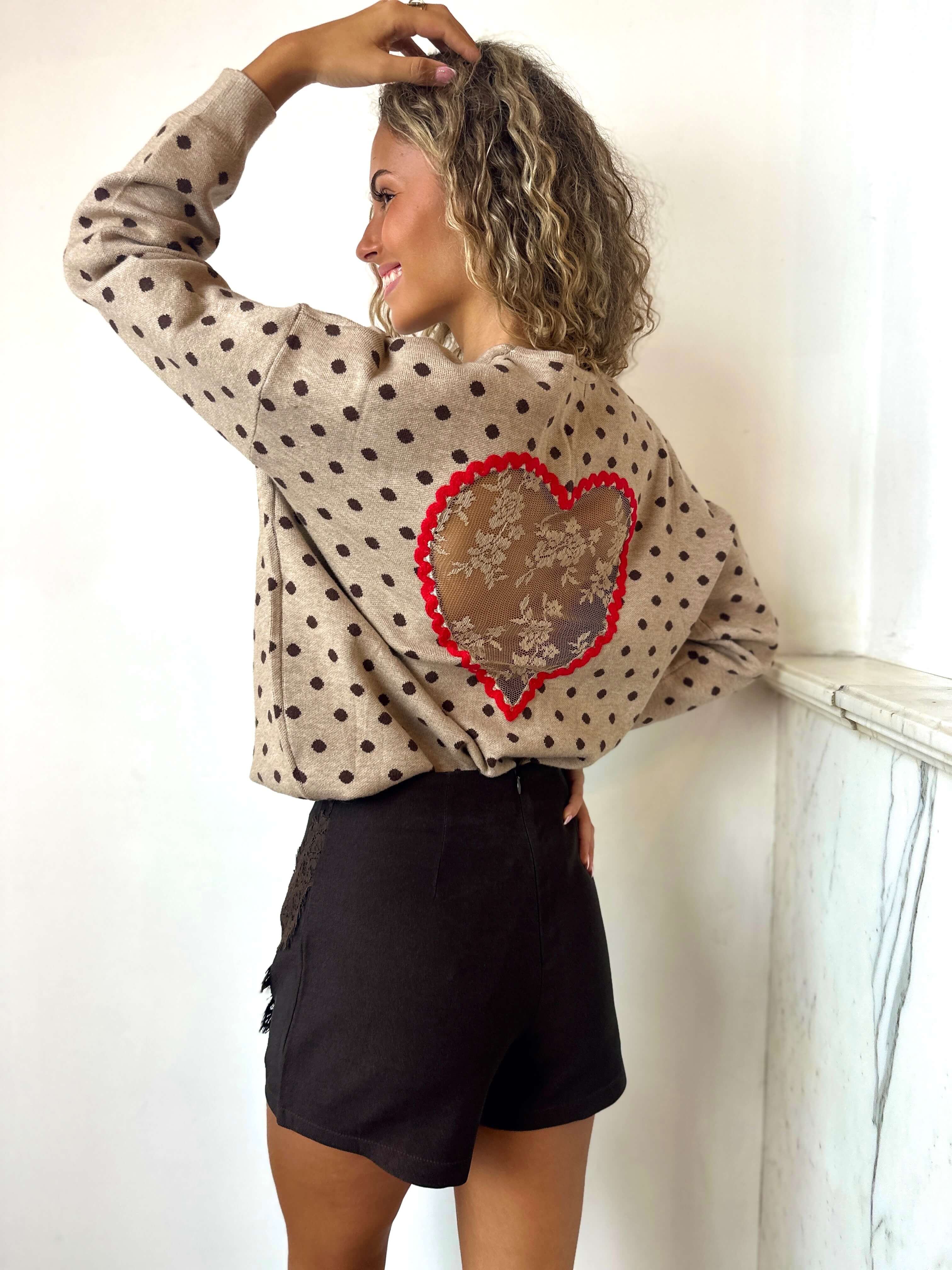 Pull taupe - ROSALIA