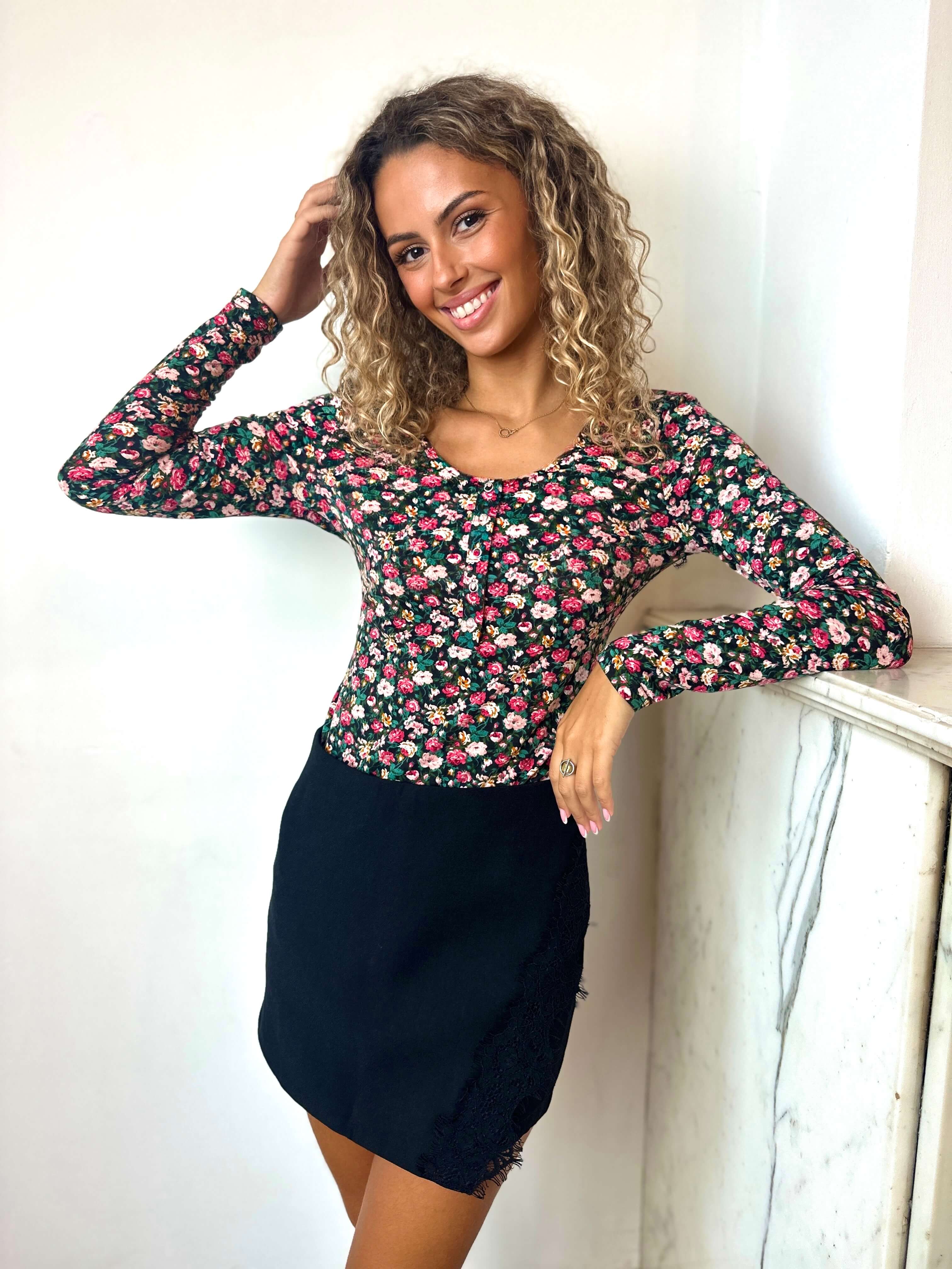 Jupe short noir - ALIX
