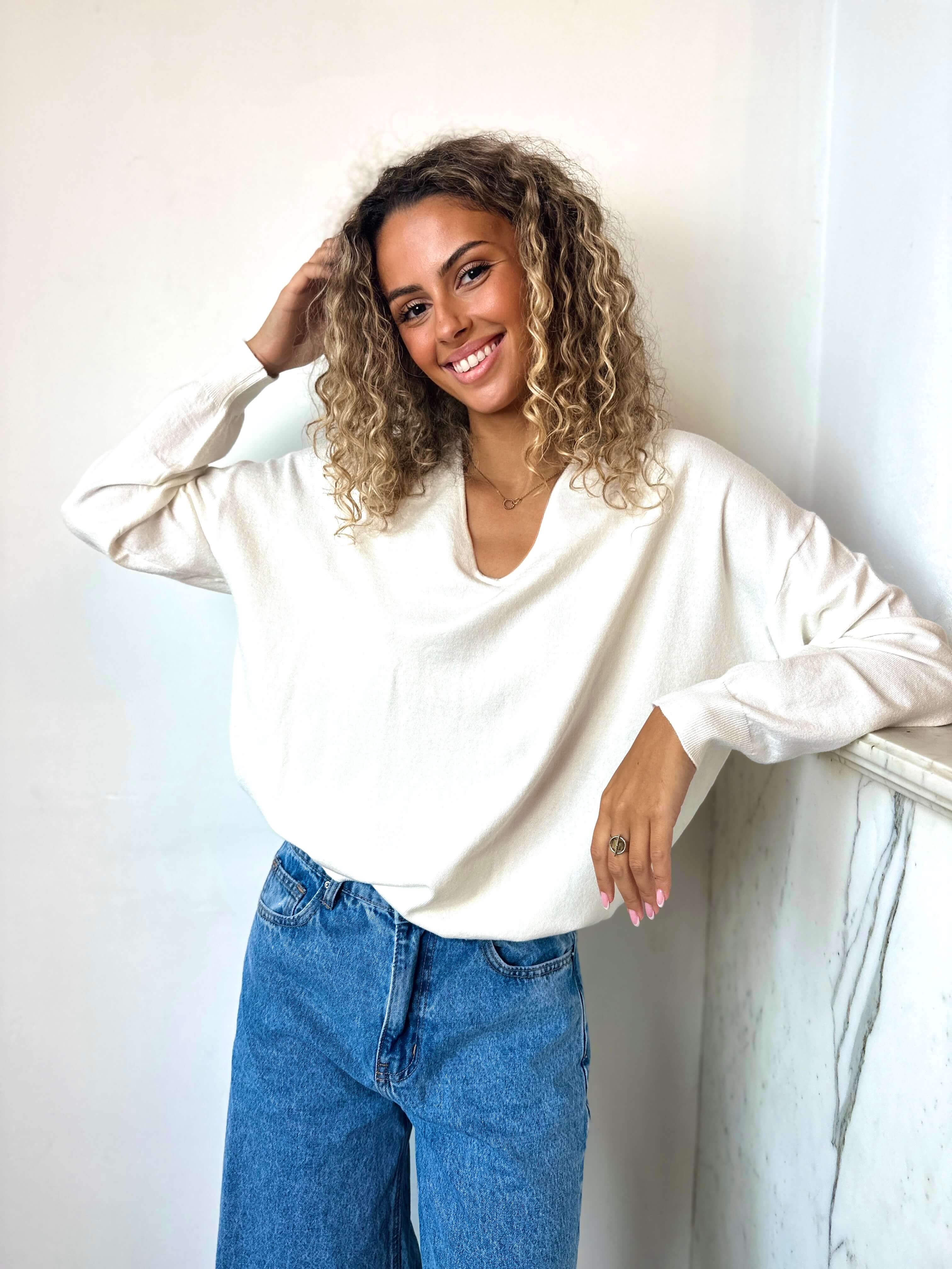 Pull blanc - ETOILE
