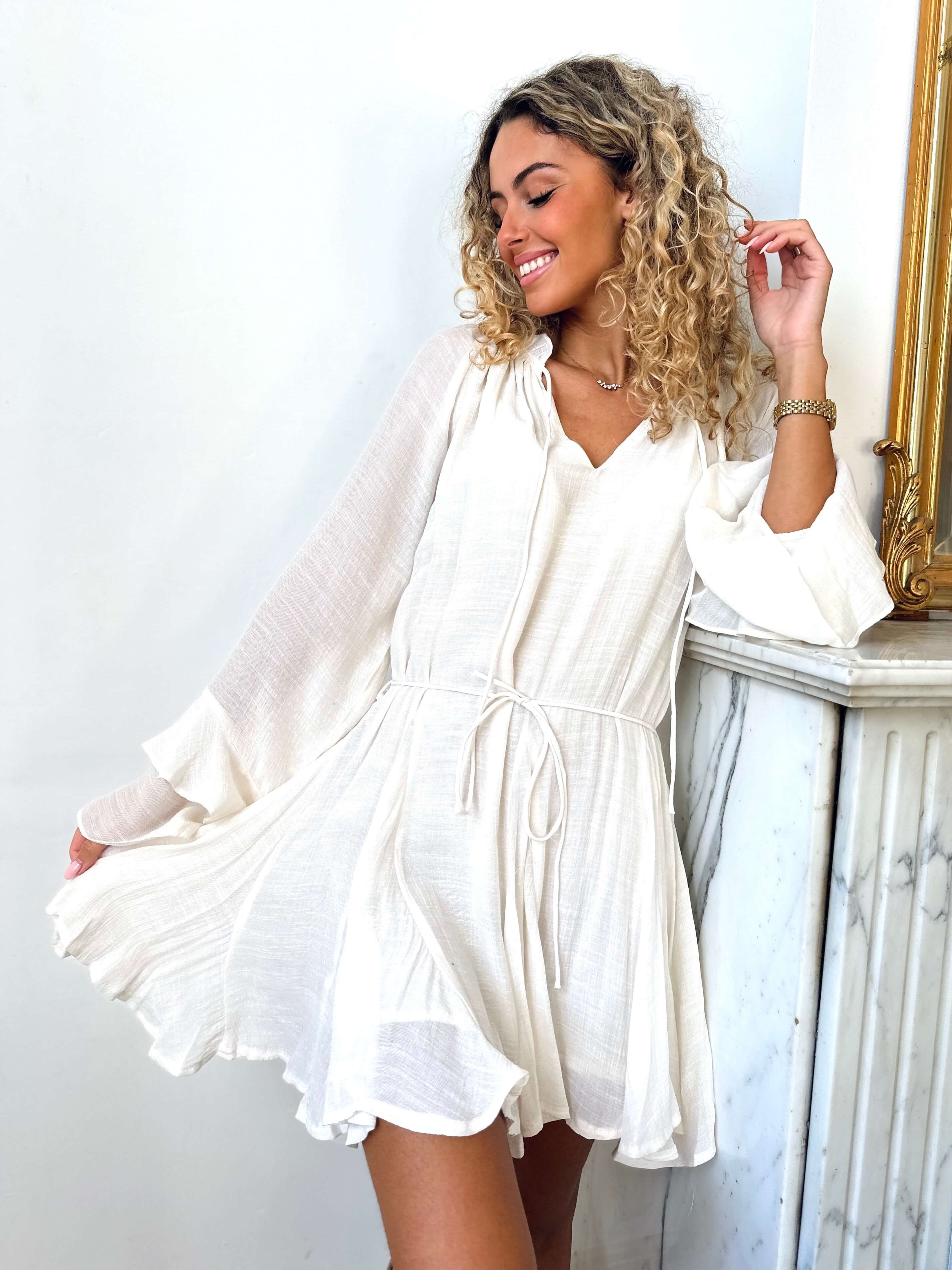 Robe beige - ELENA
