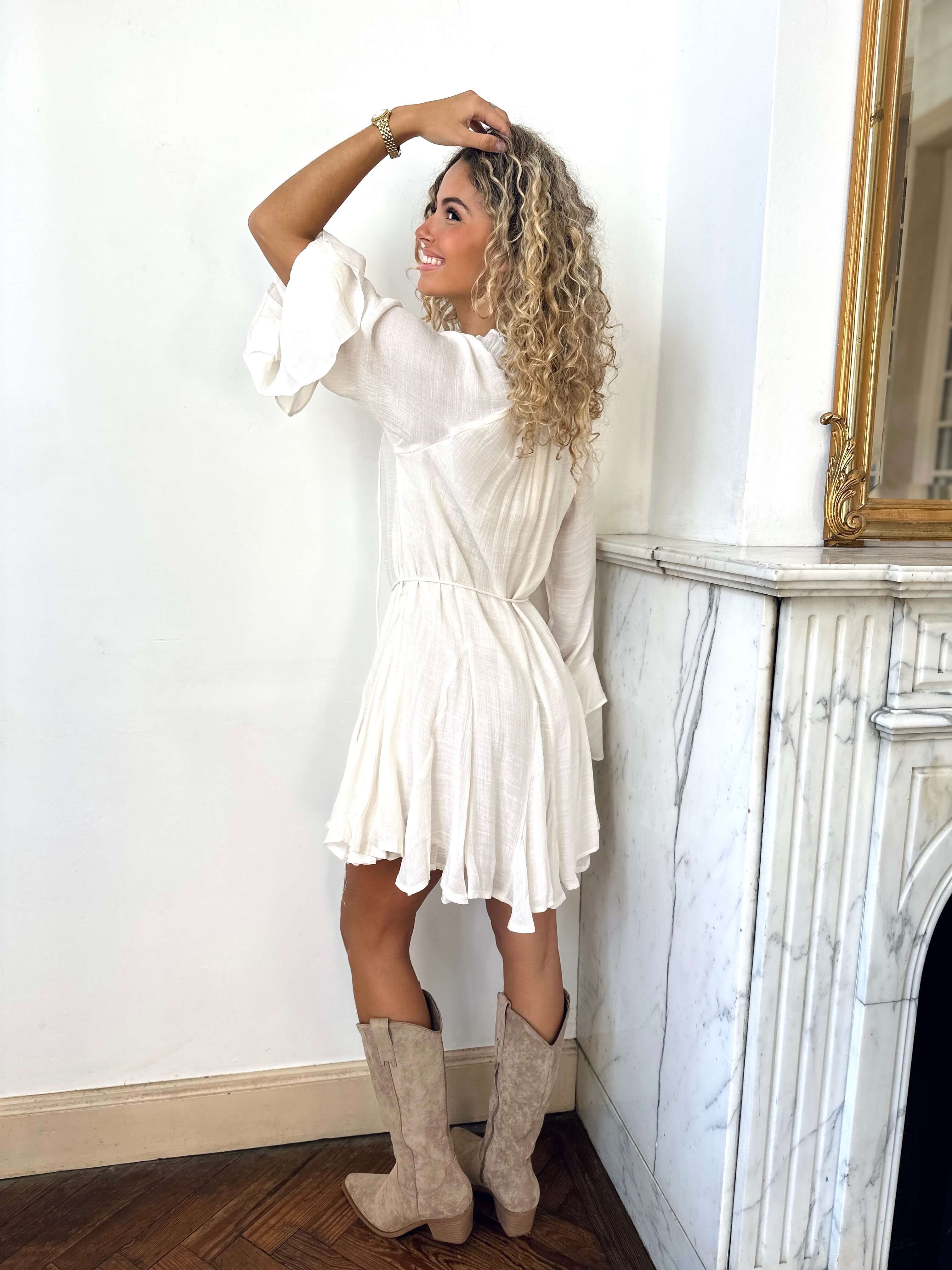 Robe beige - ELENA