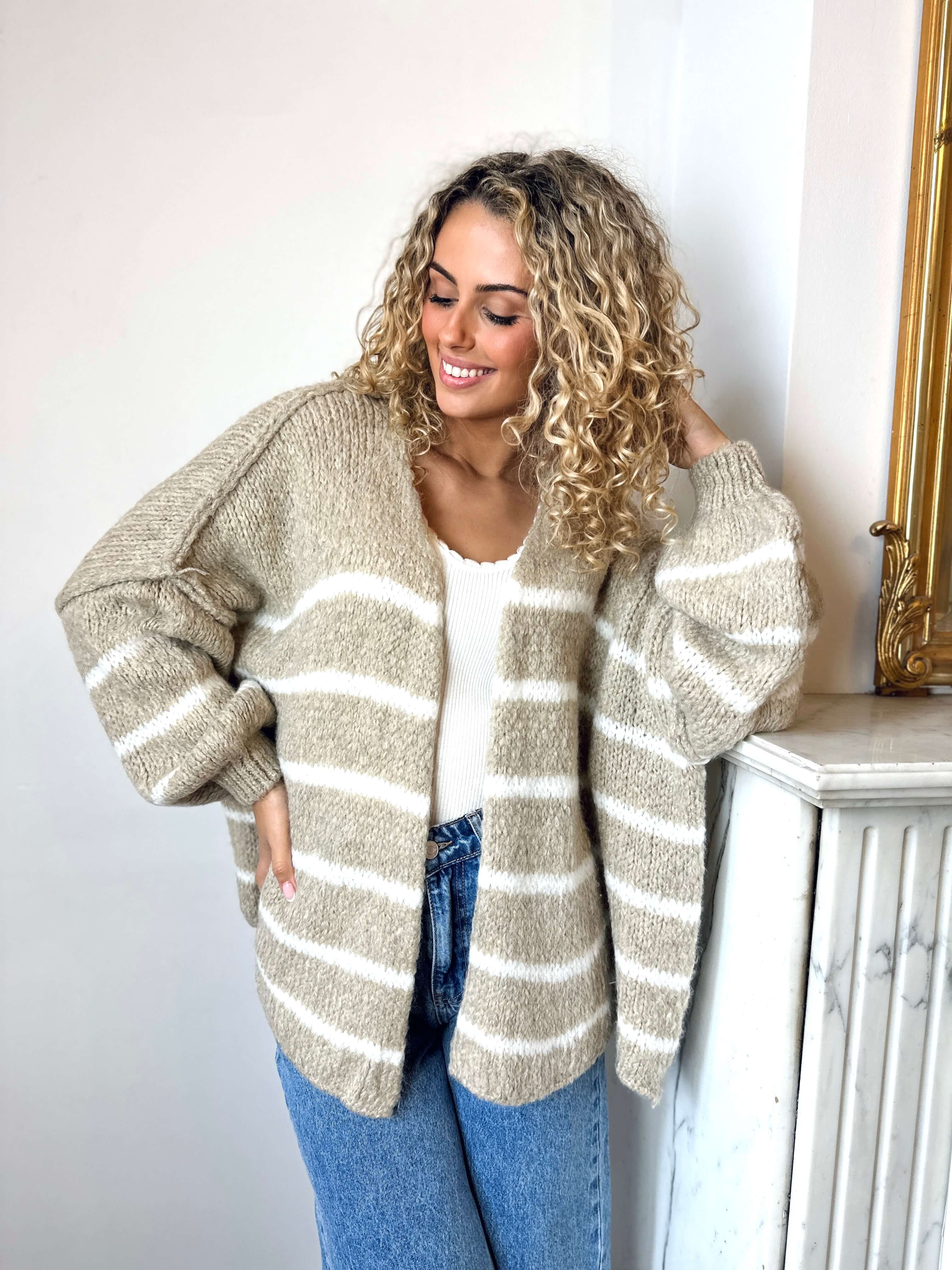 Gilet beige - ANGELE