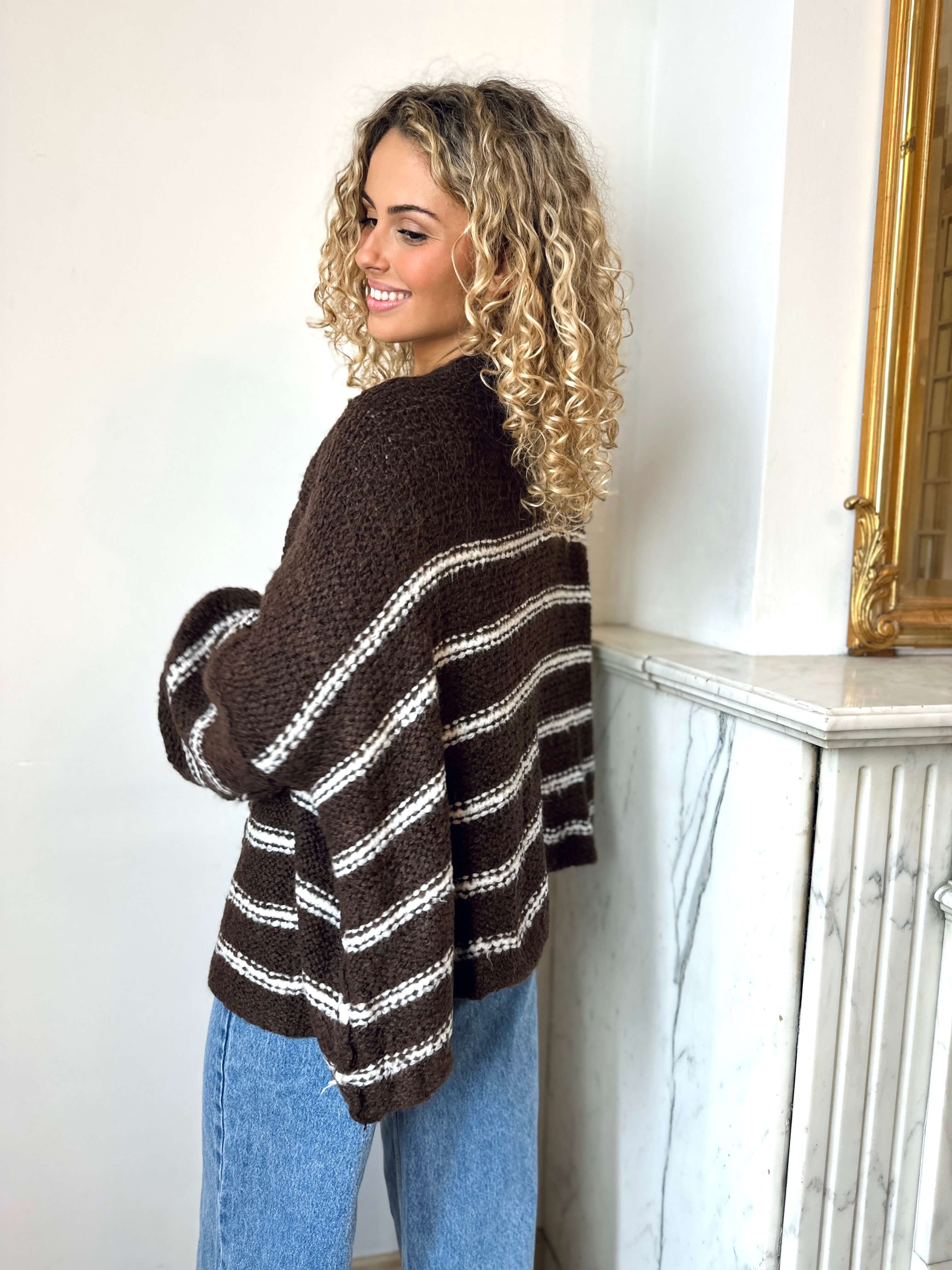 Gilet marron - ANGELE