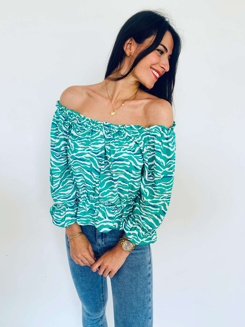 Blouse verte - OLIVIA