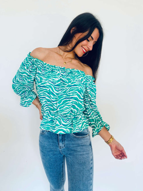 Blouse verte - OLIVIA