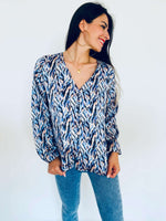 Blouse bleu - LOMY