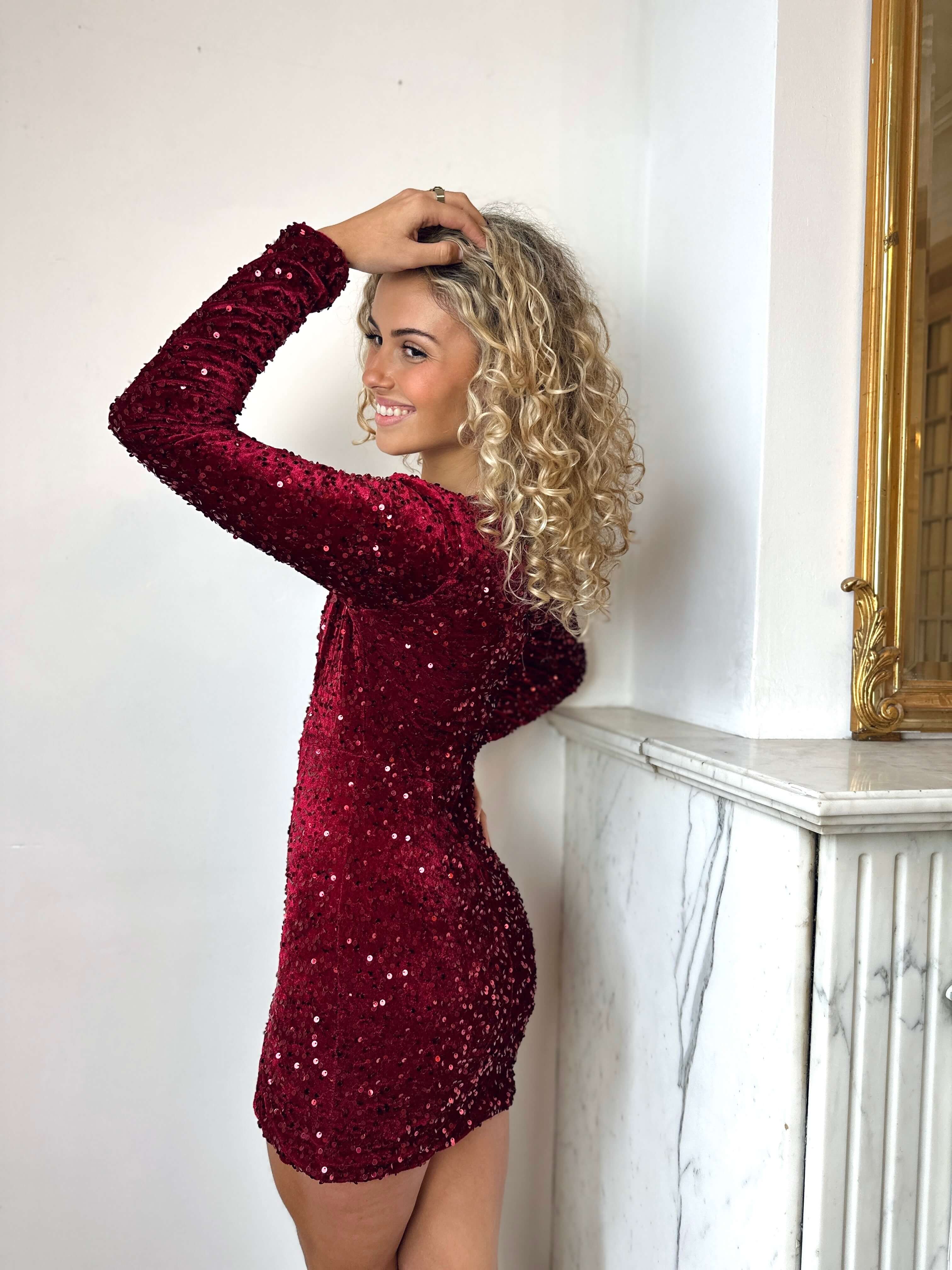 Robe bordeaux - SIENNA