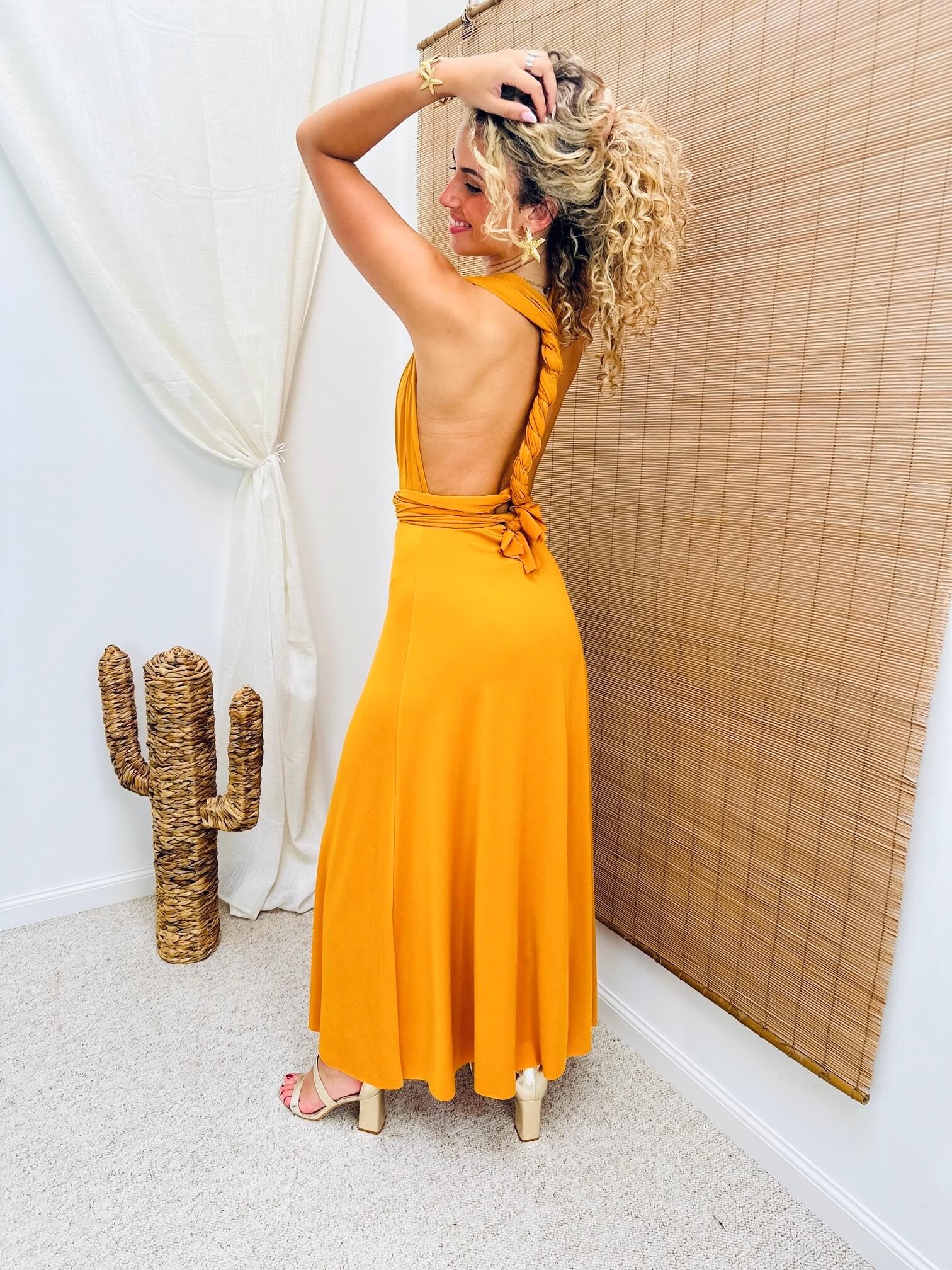 Robe jaune - CECILIA